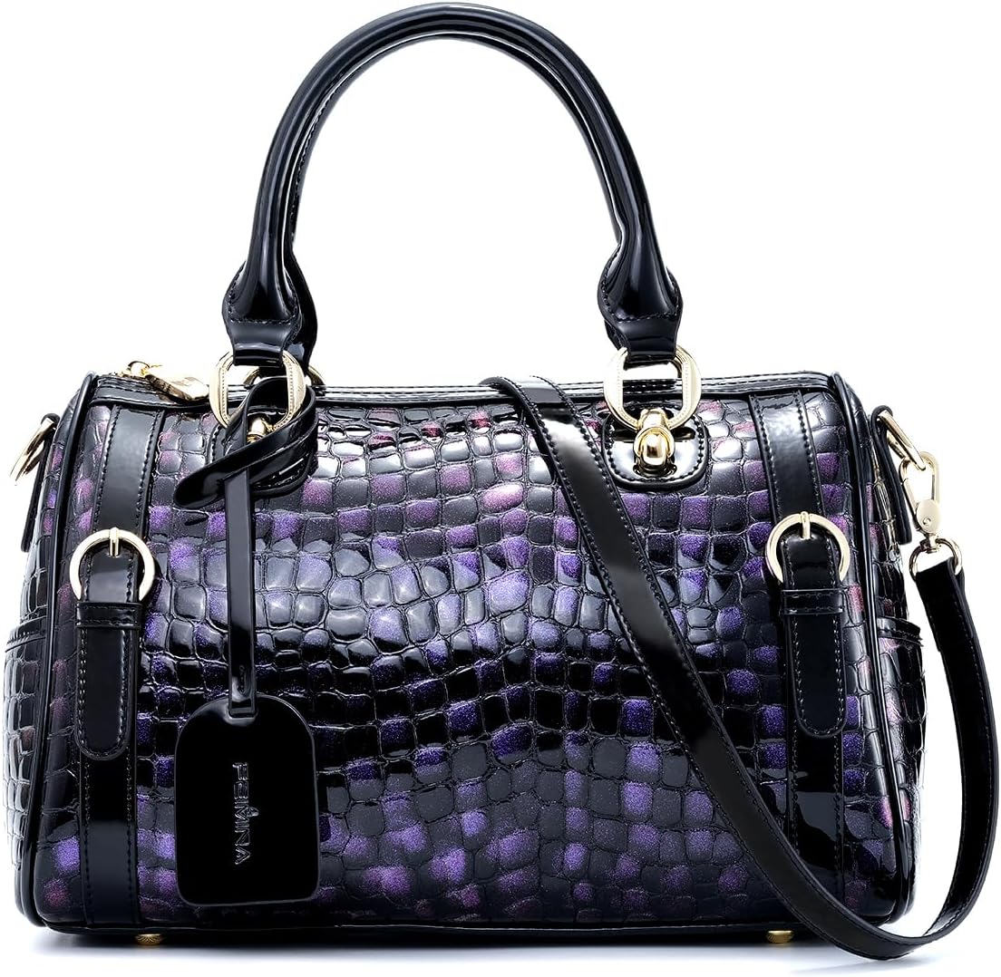 Women's Large Genuine Leather Shoulder Handbags, Luxury Tote Bag Premium Purse Crossbody Bags with Detachable Shoulder Strap - Image 8