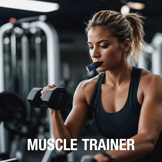 Portable Breathing Trainer with Adjustable Resistance Settings Muscle Trainer Exercise Device Resistance Trainer to Improve Breathing Capacity Enhance Muscle Training Strength