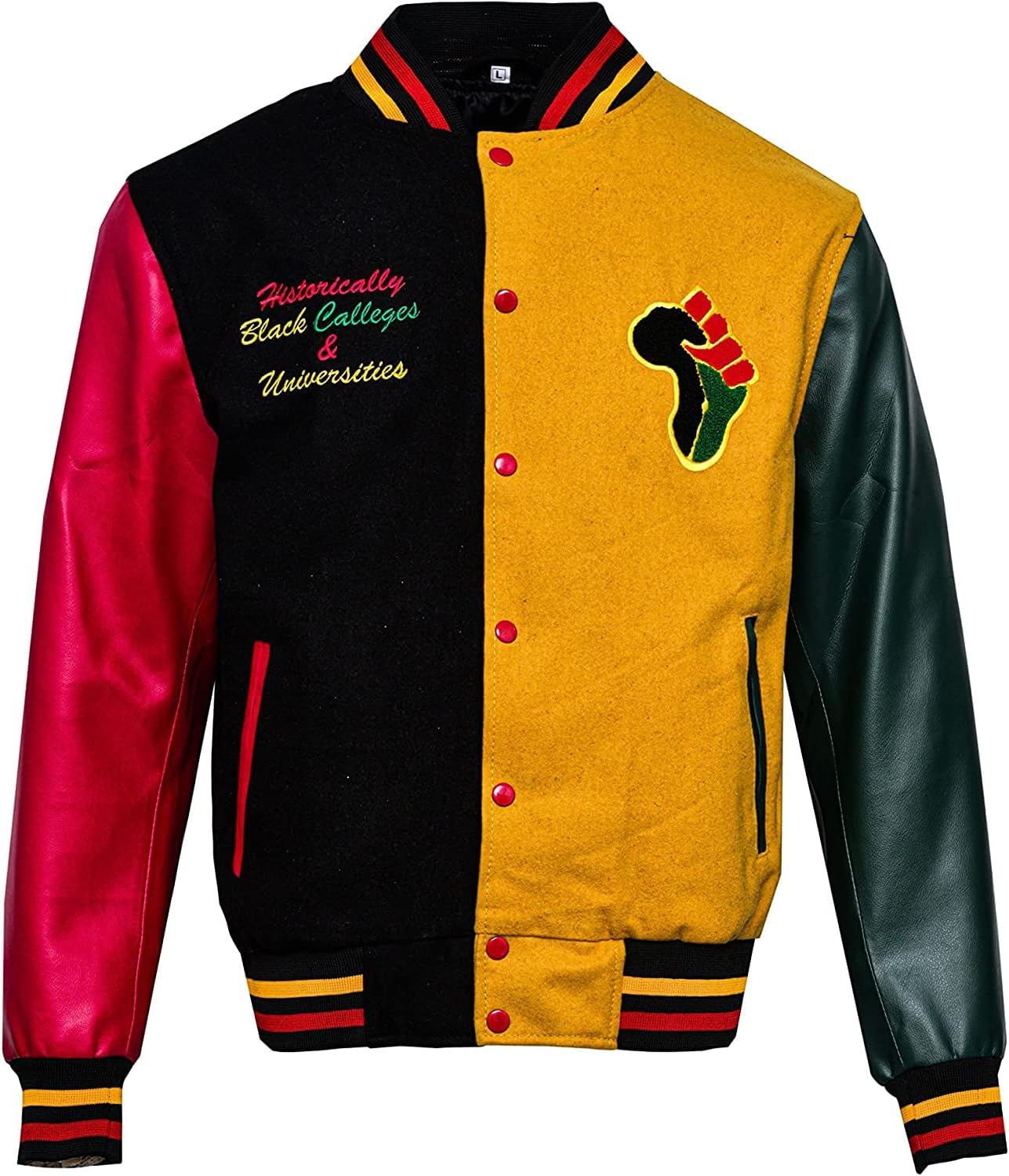 Zulin Men's HBCU Varsity Letterman Donovan Mitchell Pride Jacket