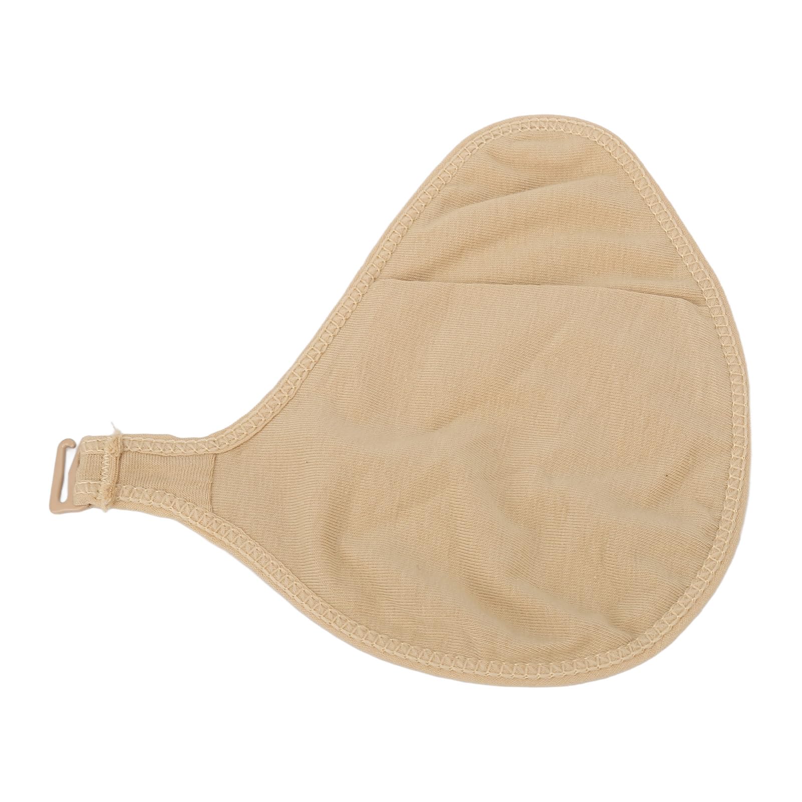 Jiawu Tette in Spugna di Ventilazione Leggera con Seno in Cotone, Tasche Protettive con Petto a Uncino, Cuscinetti per Inserti Reggiseno per Protesi Mammarie, Forme Mammarie, Mastectomia (Giusto)