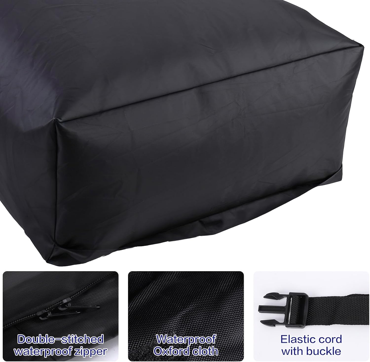 Truck Bed Cargo Bag,Water Proof 1000D Heavy Duty Oxford Fabric, 26 Cubic Feet (51"x40"x22"), Soft Shell Storage with 6 Elastic Cords, Fits All Trucks