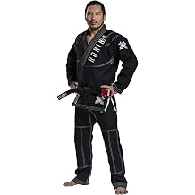 Ronin Brand Imperial BJJ Gi, 480gsm Gold Weave, Black Jiu Jitsu Kimono