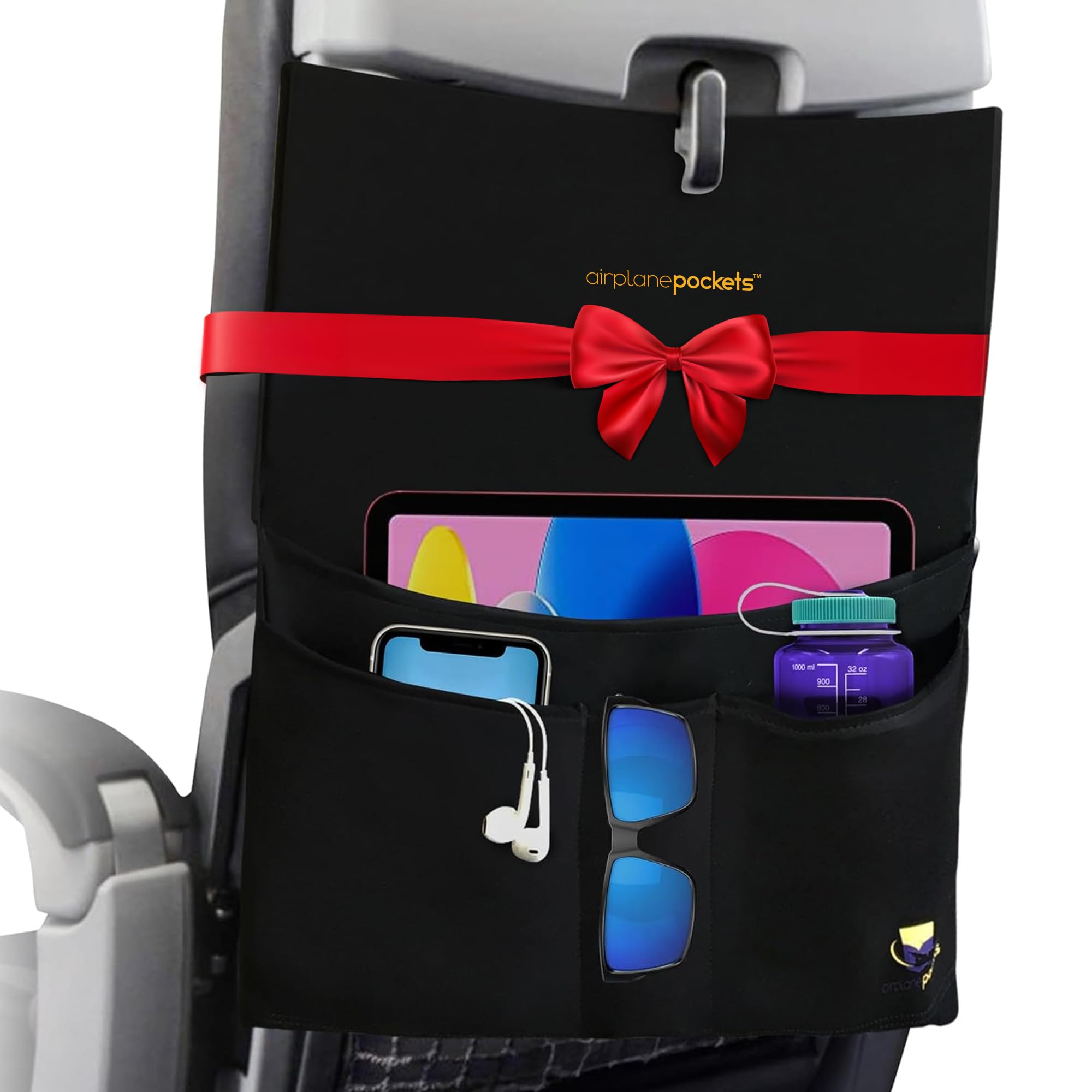 Airplane Pockets - Airplane Accessories - Plane Travel Essentials - Travel Organizer - Seat Storage Organizer - Air Travel Essentials - Seat Back Organizer - International Travel Must Have