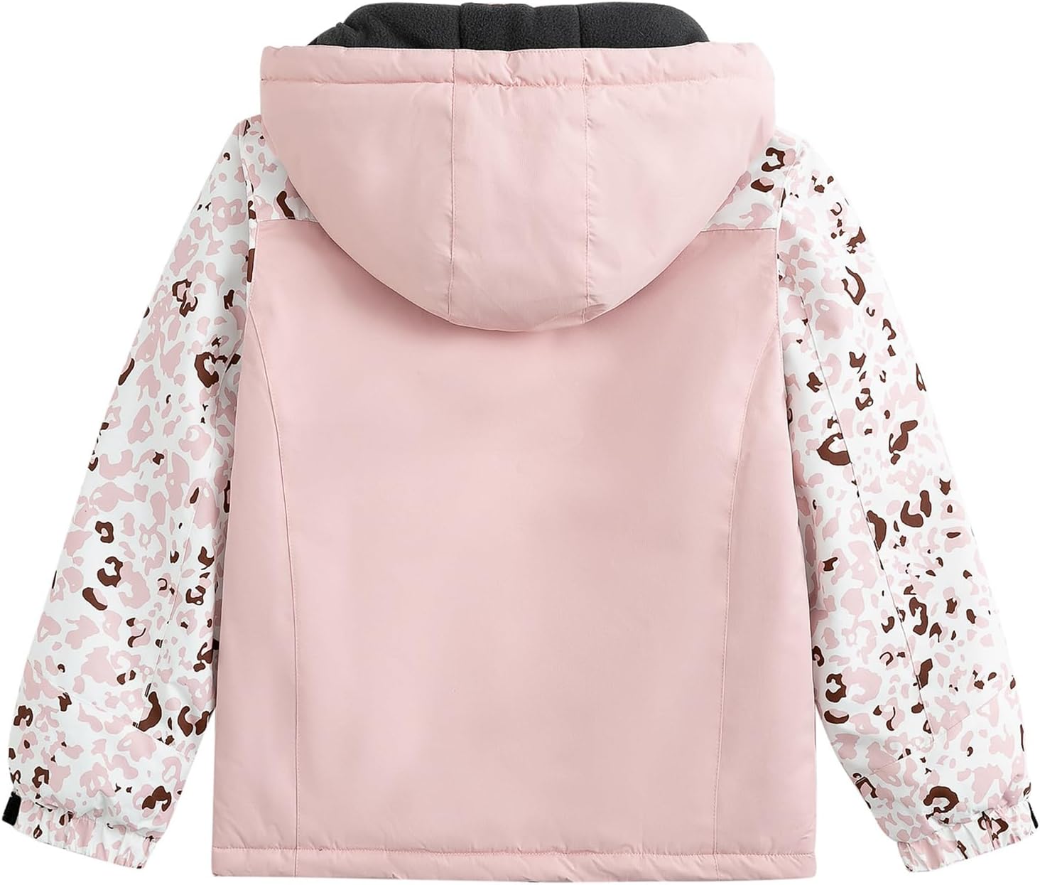 Simplee kids Girls Waterproof Snow Jacket Fleece Winter Windproof Ski Jackets for Toddler Girls Hooded Warm Coat - Image 2