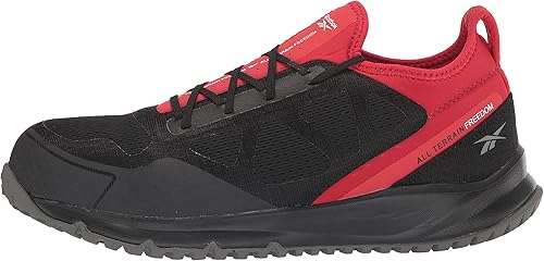Miniatura 8 de Reebok - Zapatillas de trabajo para hombre con malla negra ST Trail Run Oxford