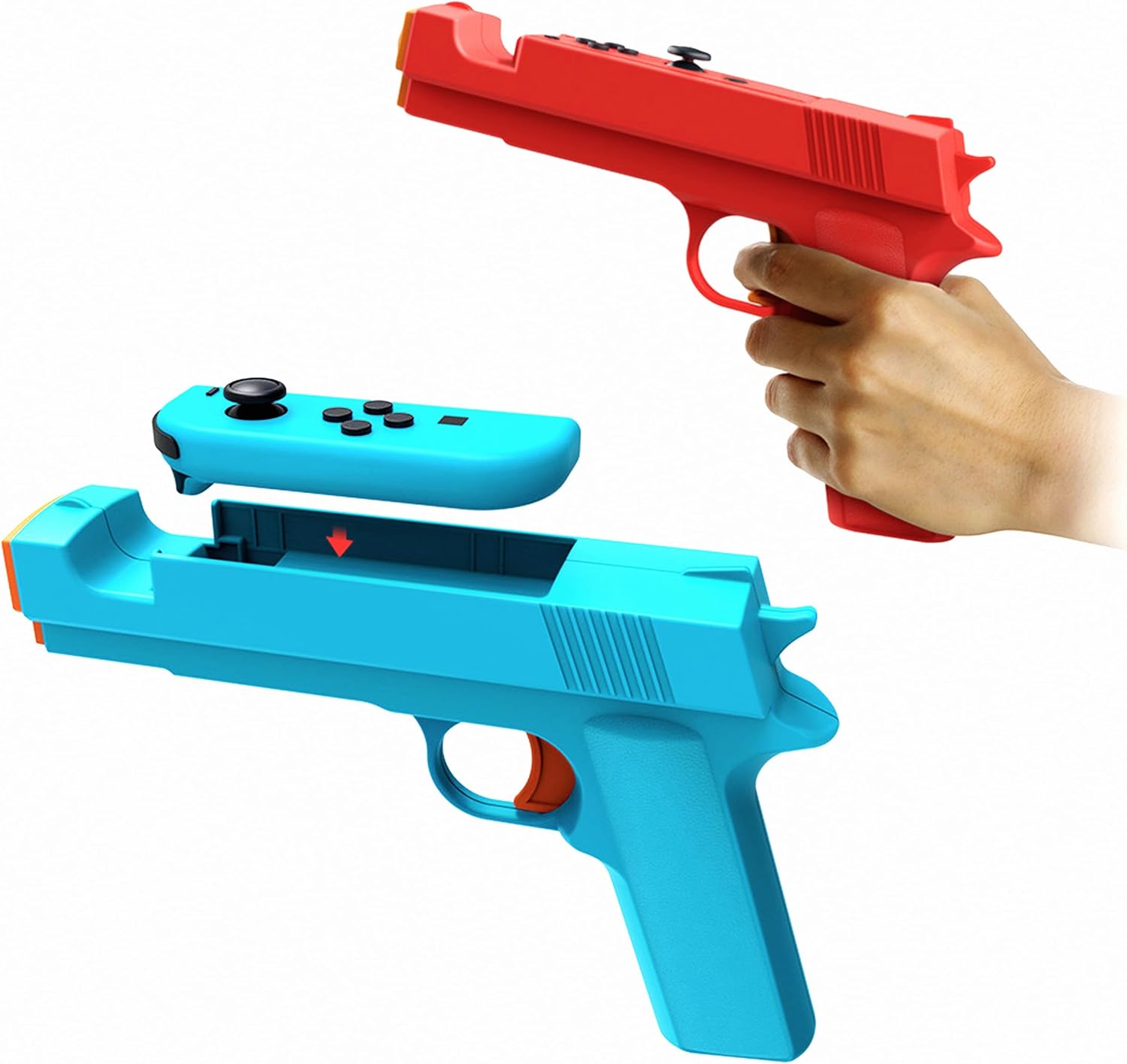 Amazon.com: GAMSURFING Shooting Game Gun for Switch/Switch OLED ...