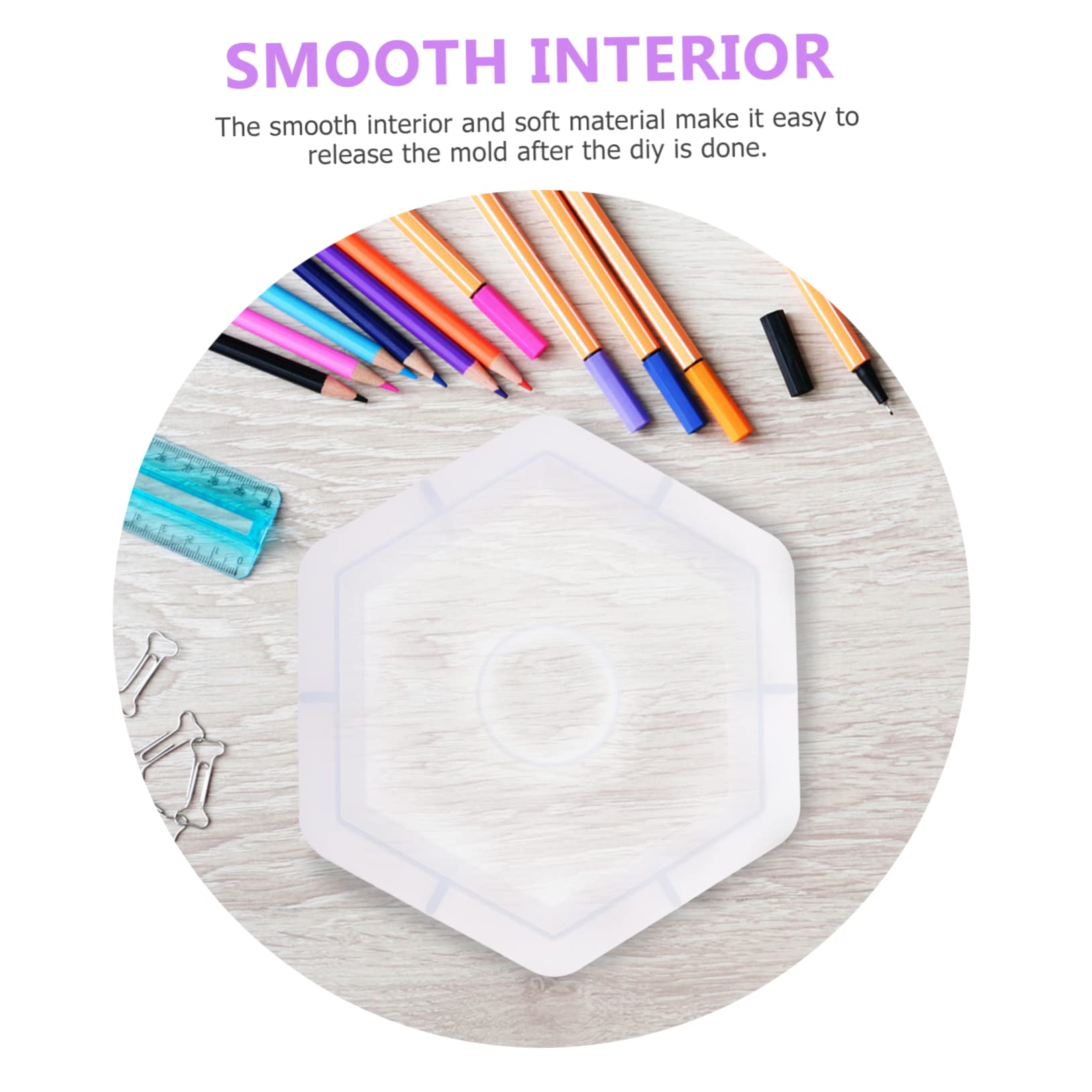 NUOBESTY 3pezzi Stampo Silicone Per Orologio Mold Per Creazioni Artistiche Epossidica Flessibile e Durevole Per Artigianato e Regali Creativi