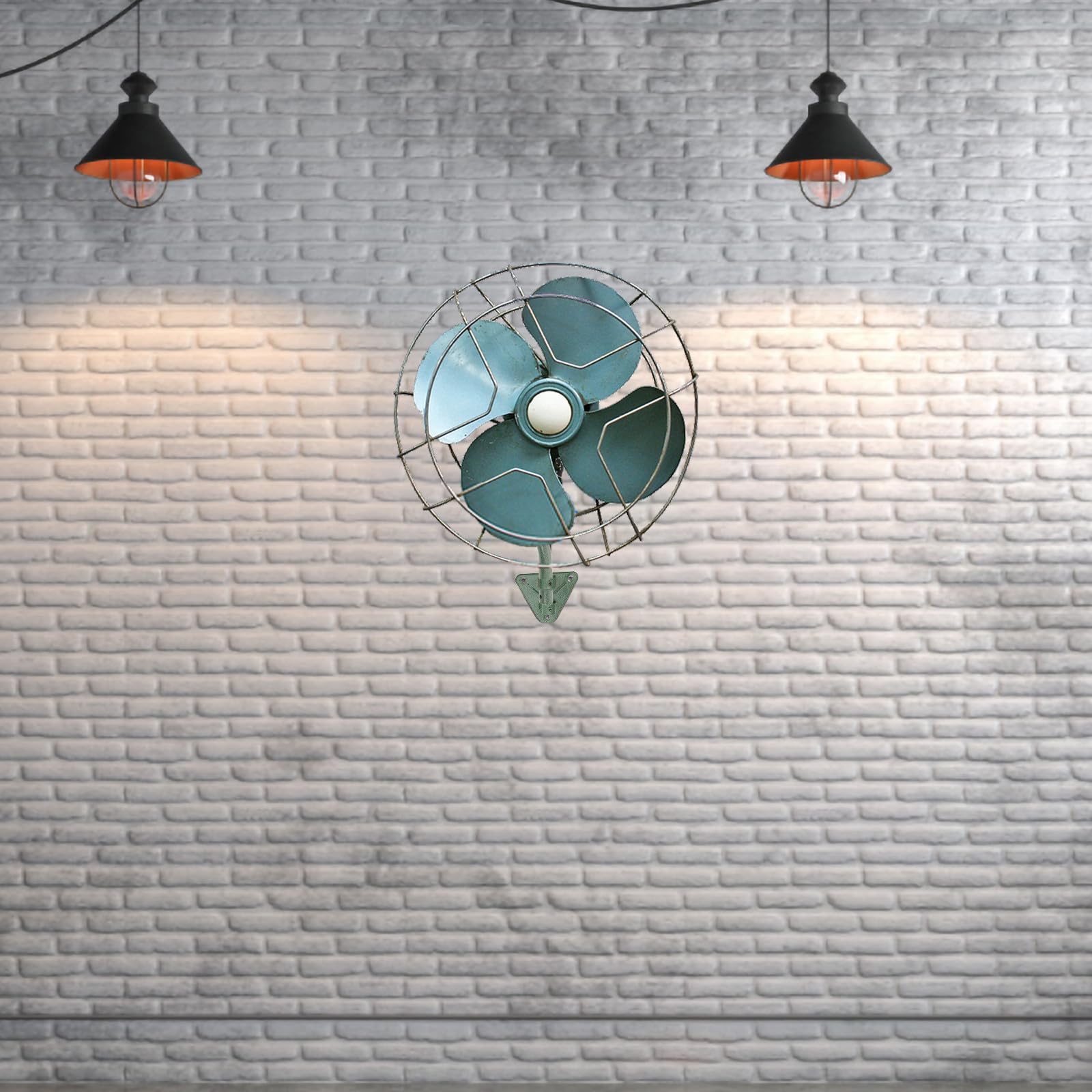 Staffa per Ventilatori da Parete in Ferro Verde, Supporto Versatile e Sicuro per Ventilatore da Muro, per Festa Estiva e Uso Industriale