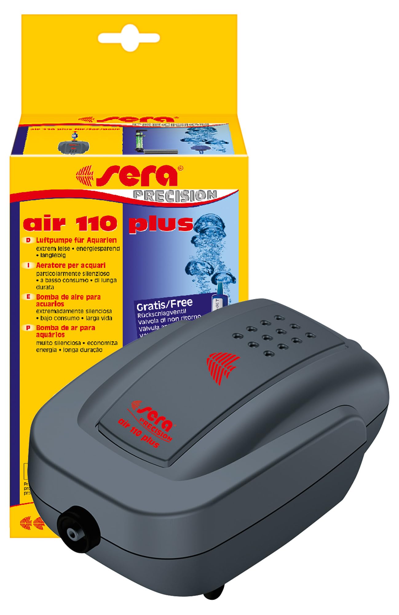 Air 110 Plus 08812 Aquarium Air Pump 110 Lh At 3 W Extremely Light, Energy Saving, Long Lasting, Multicolor