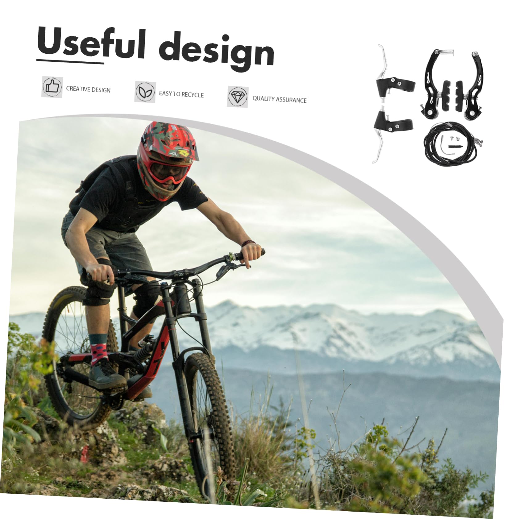 Freno Bicicleta De Freno Disco Mecánico Palancas Plegables Robusto Seguro