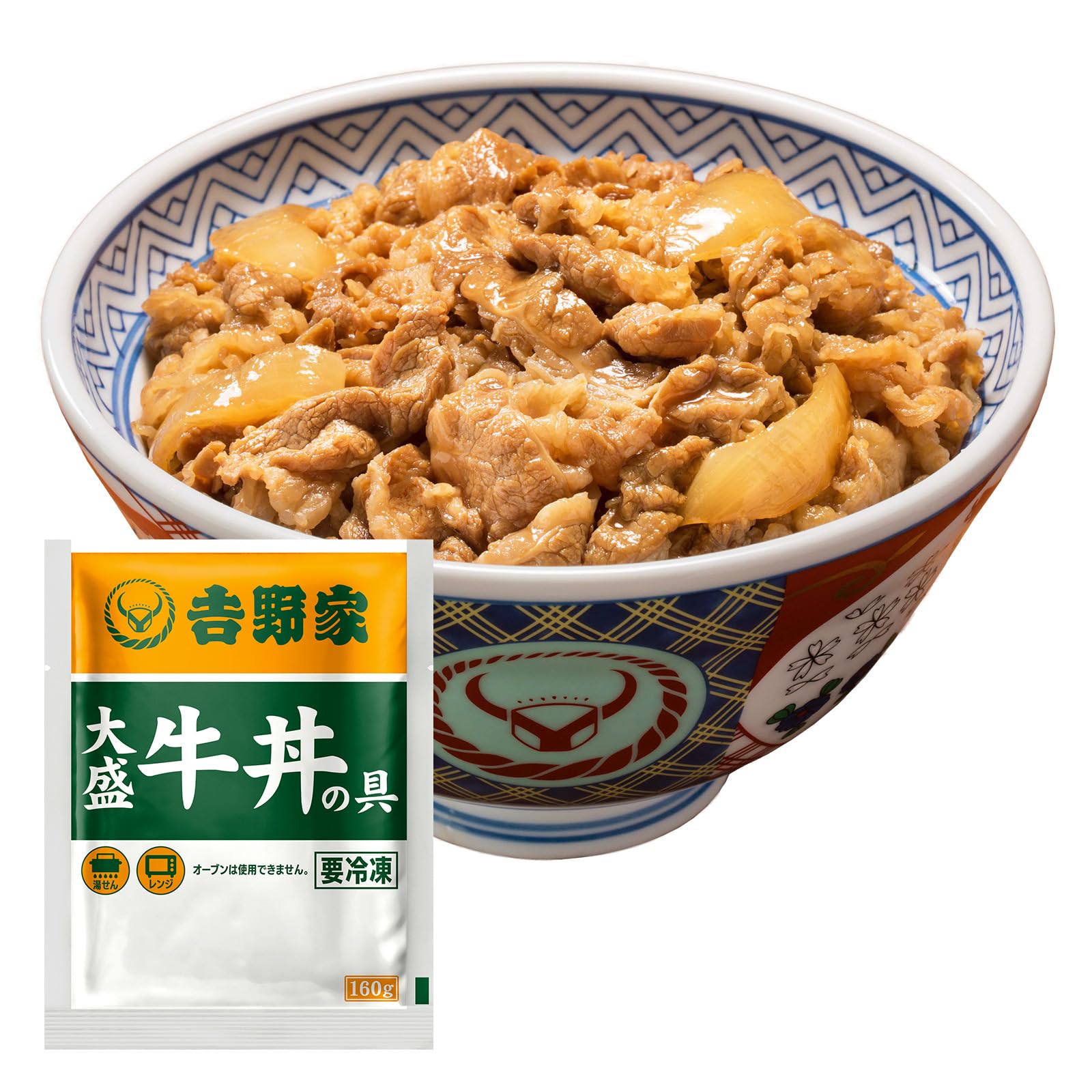 Amazon | 吉野家 冷凍大盛牛丼 (大盛 牛丼の具 / 160g×10袋セット