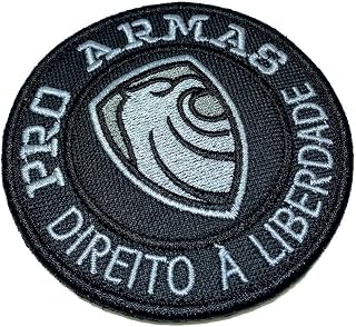 DPA006V 02 BR44 Pró Armas Brasil patch bordado Com Fecho de Contato Gancho