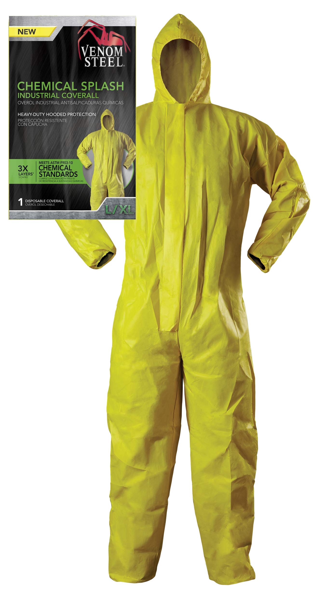 Venom Steel Chemical Splash Coverall L/XL  White