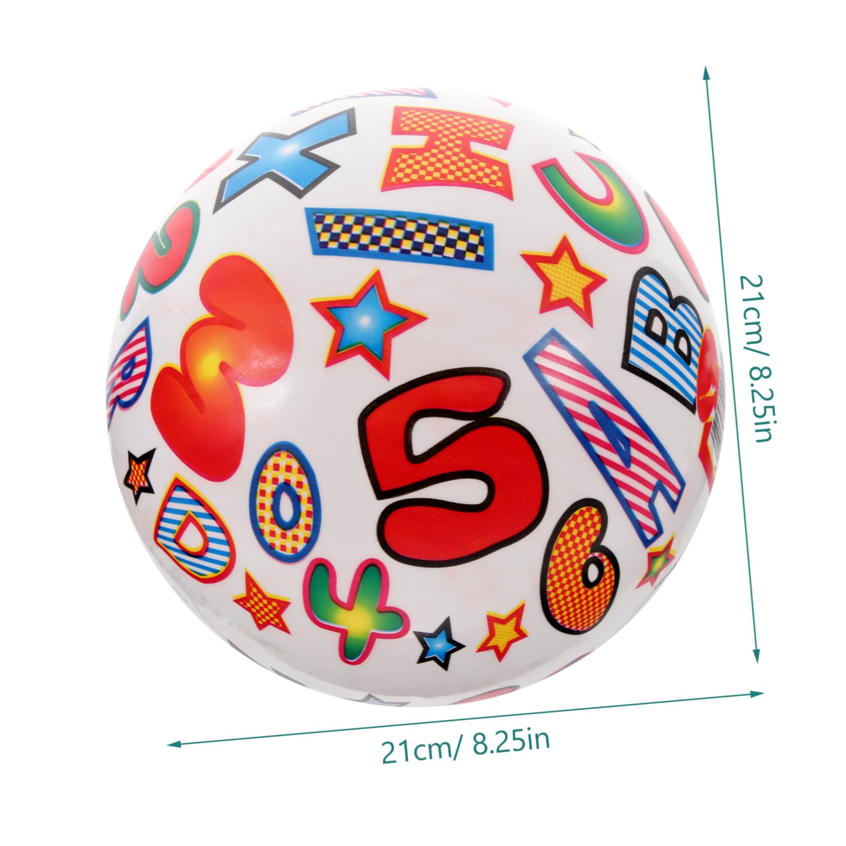 YARNOW 2pcs Inflatable Beach Balls for Swimming Pool Easy to Inflate Clean Use Printed Design for Fun Great Present Option for Summer Activities