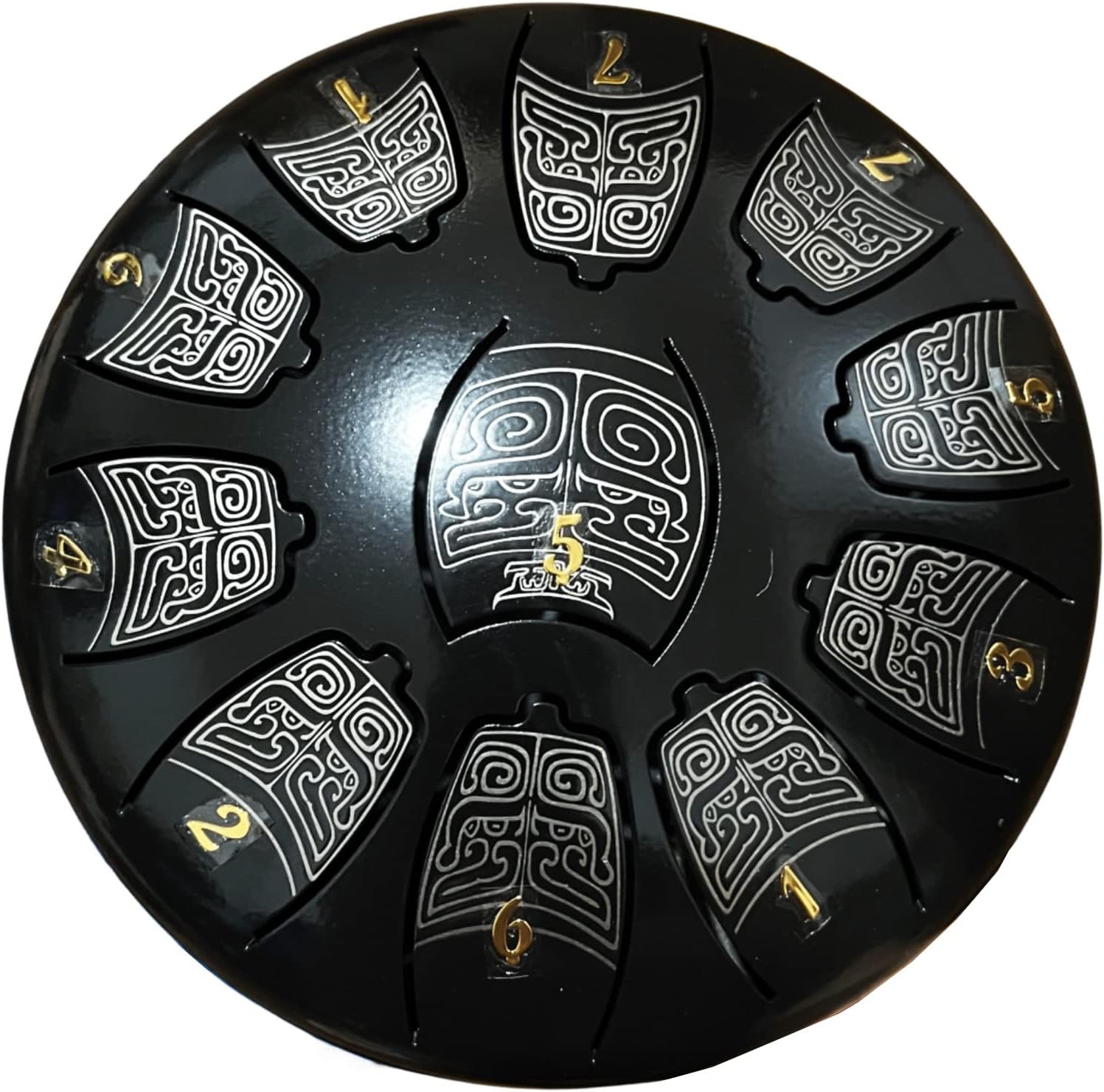 Qiureva 6 inch 11 note Steel Tongue Drum Kit,Musical Handpan Drums Set with Bag