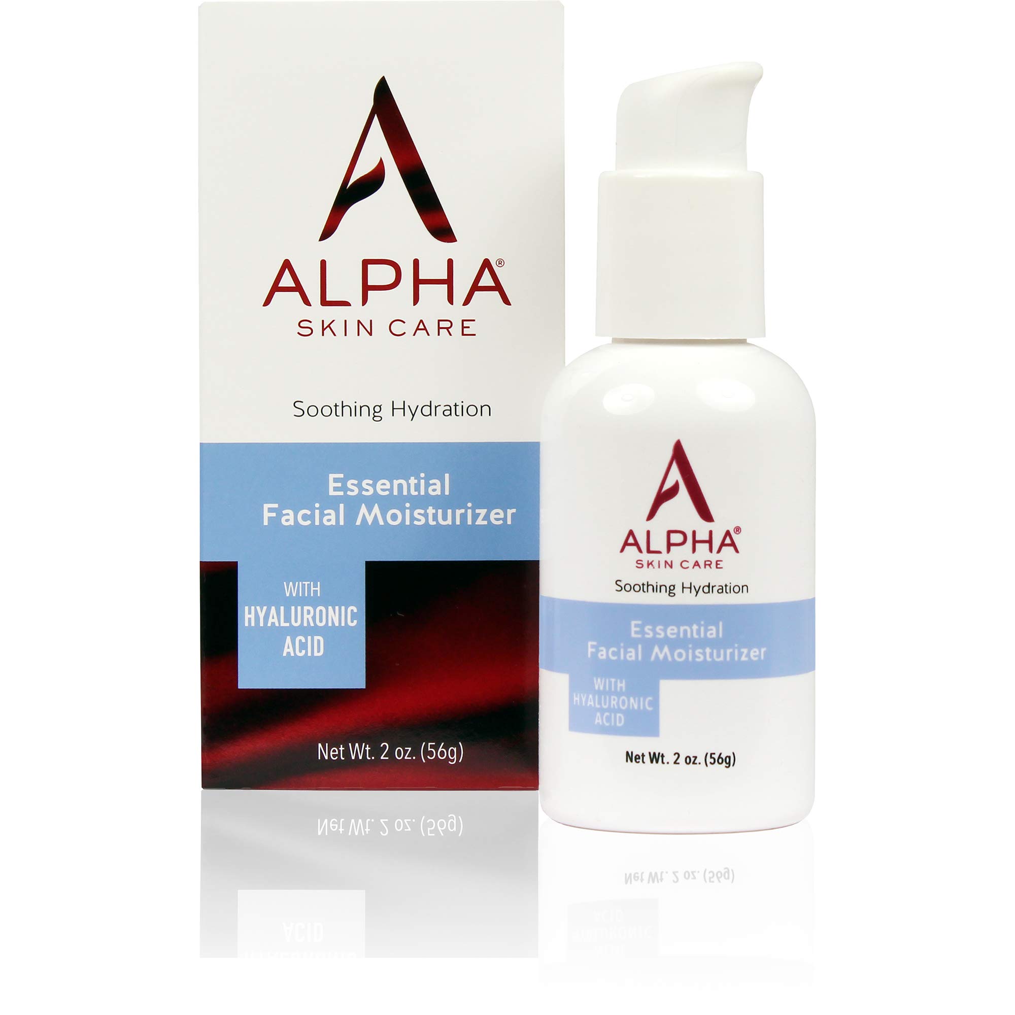Alpha Skin Care Essential Facial Moisturizer with Hyaluronic Acid | Soothing Hydration | Reduces the Appearance of Lines & Wrinkles | For Normal to Dry Skin | 2 Oz
