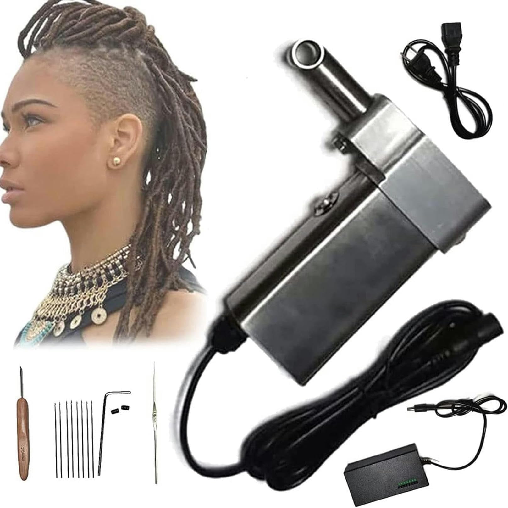 Machine de tressage de cheveux automatique et crochet instantané pour locks parfaites à la maison