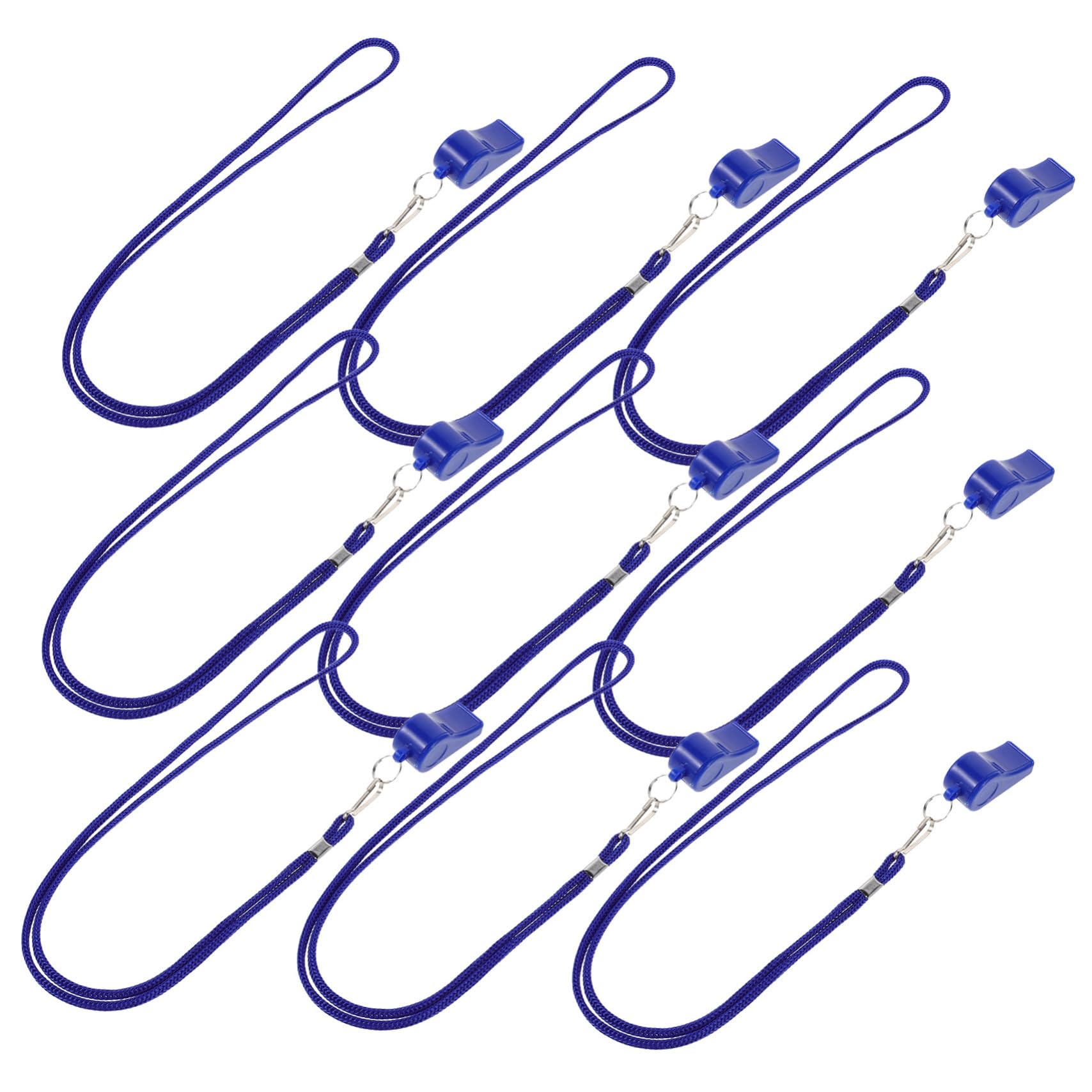 36 Piezas Silbatos Deportivos Plásticos con Cordón Sonido Fuerte Resistentes para Árbitros Fútbol y Baloncesto Emergencia y Actividades Color Azul