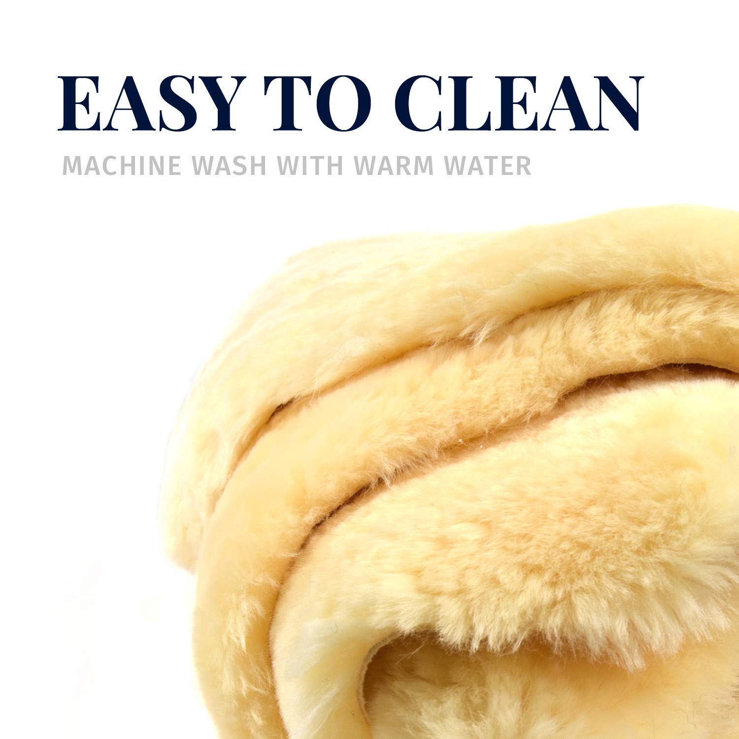 Medical Sheepskin Pelt Pads for Bedsores and Pressure Sores, Large Size