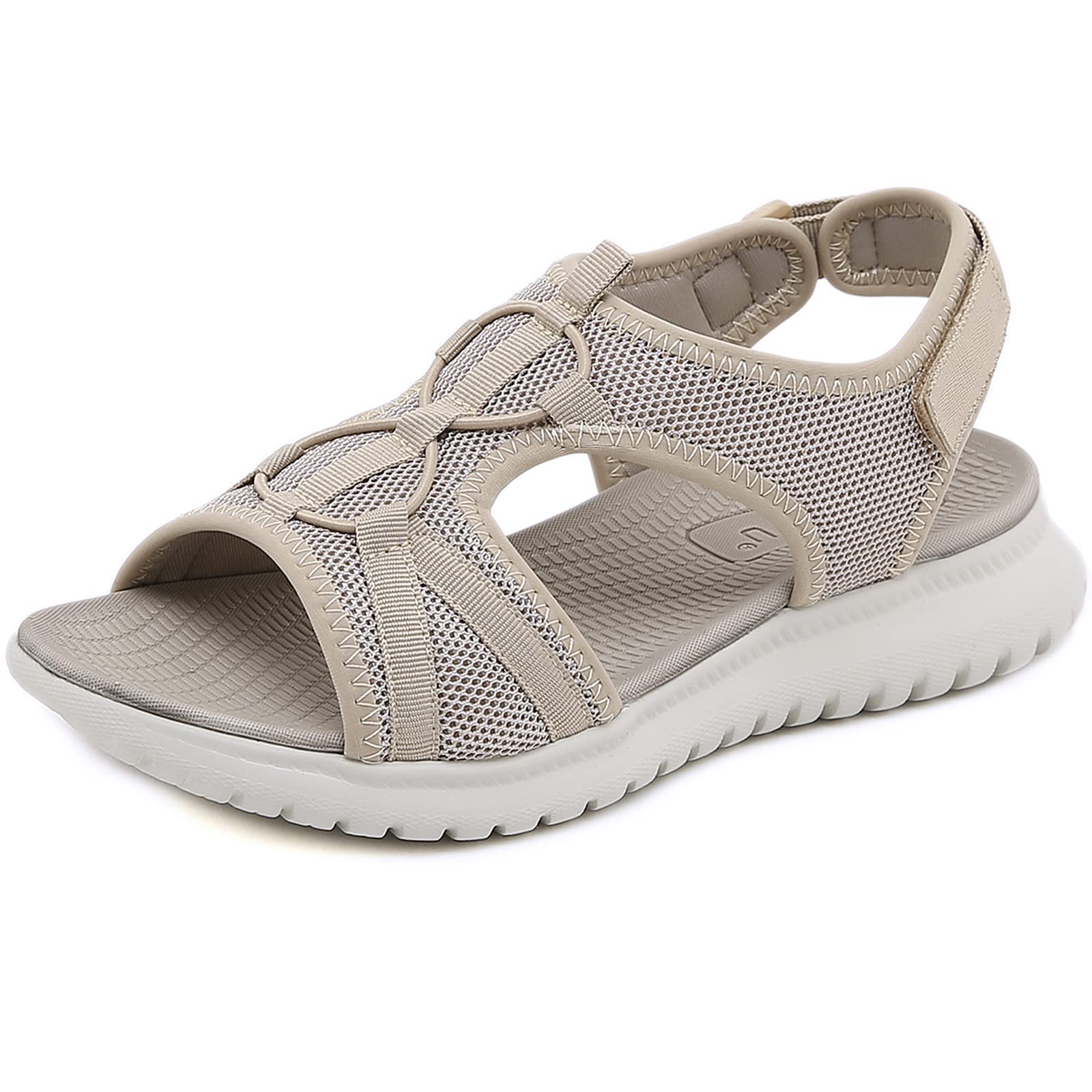Womens Orthopedic Walking Sandals Summer Ladies Comfortable Arch Support Sandals for Sport Outdoor