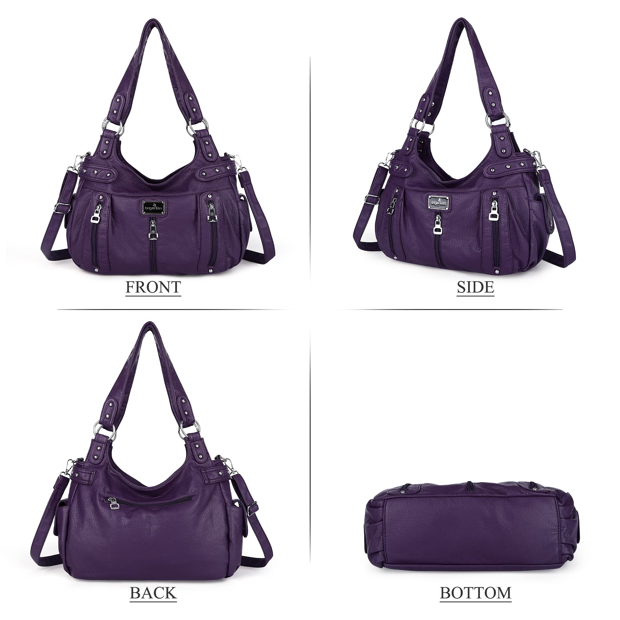 Angel Kiss Hobo Tote Sathcel Torebka Crossbody-Bag Kobiety Ak19244
