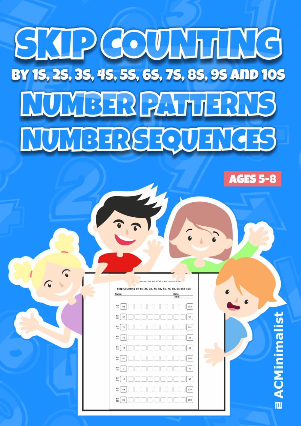 Skip Counting by 1s, 2s, 3s, 4s, 5s, 6s, 7s, 8s, 9s and 10s. Number ...