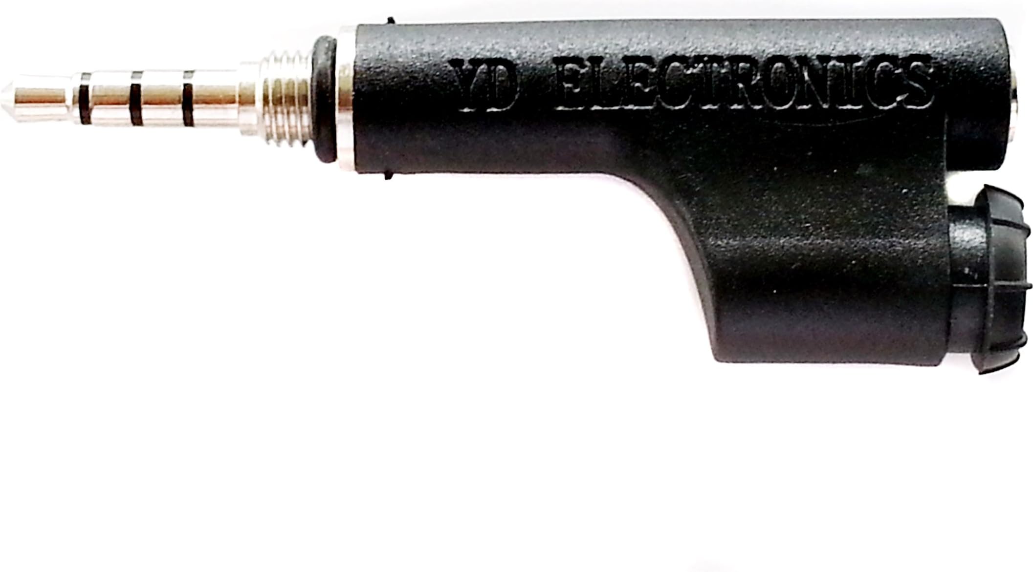 YD ELECTRONICS Headphone Adapter - New Design - With Jack Cover for Ipad 2/3/4 and AIR 1 nuud Lifeproof Cases - They do not fit AIR 2 nüüd (non threaded jack) cases