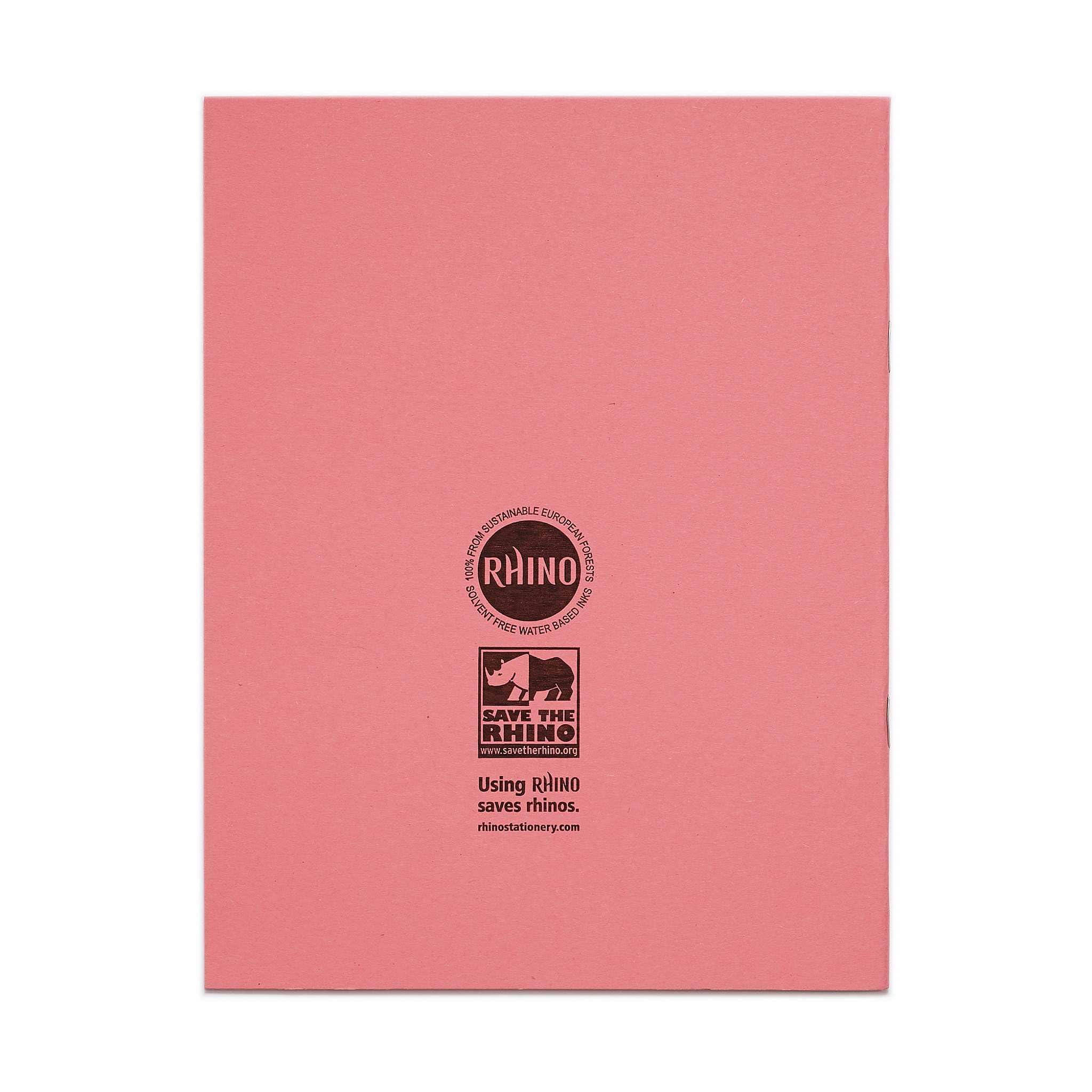 Rhino A5+ Exercise Books, 80-Page / 8mm Lined with Margin Paper Notebook, 100-Pack, 9 x 7 Writing Book - Image 7