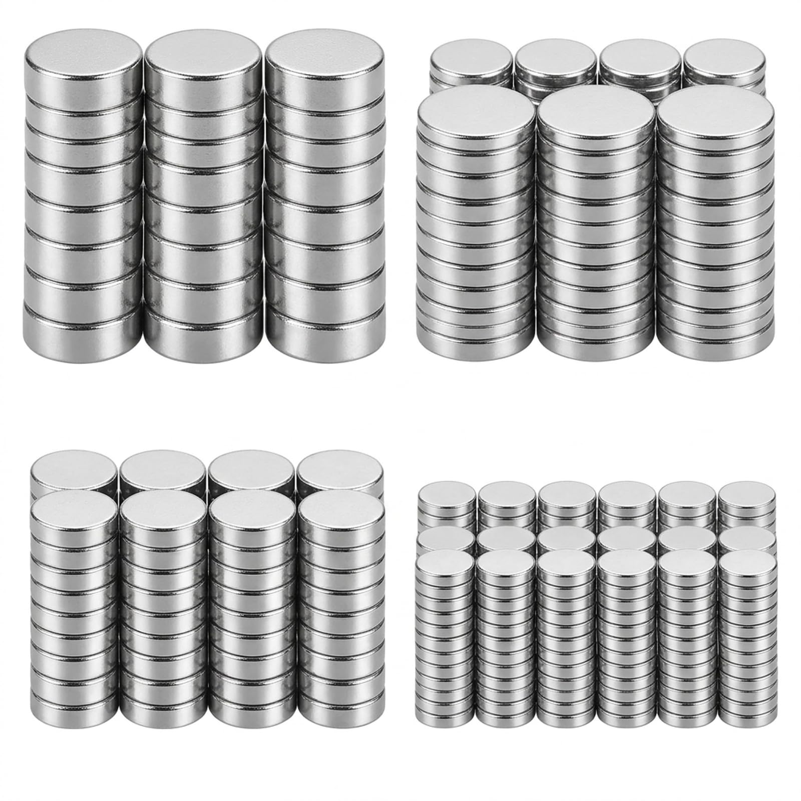 NIYATA 300 PCS Small Neodymium Magnets, Round Mini Magnets for Crafts and DIY Projects, Powerful Neodymium Magnet for Fridge Whiteboard and Office Organization
