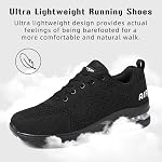 Ziitop Chaussures de course pour hommes Chaussures de tennis léger Athletic Air Coussin Chaussures de marche Non Grip Respirant Mode espadrilles Confortable Mesh Sport Chaussures Hommes entraînement Casual Gym Jogging Chaussures