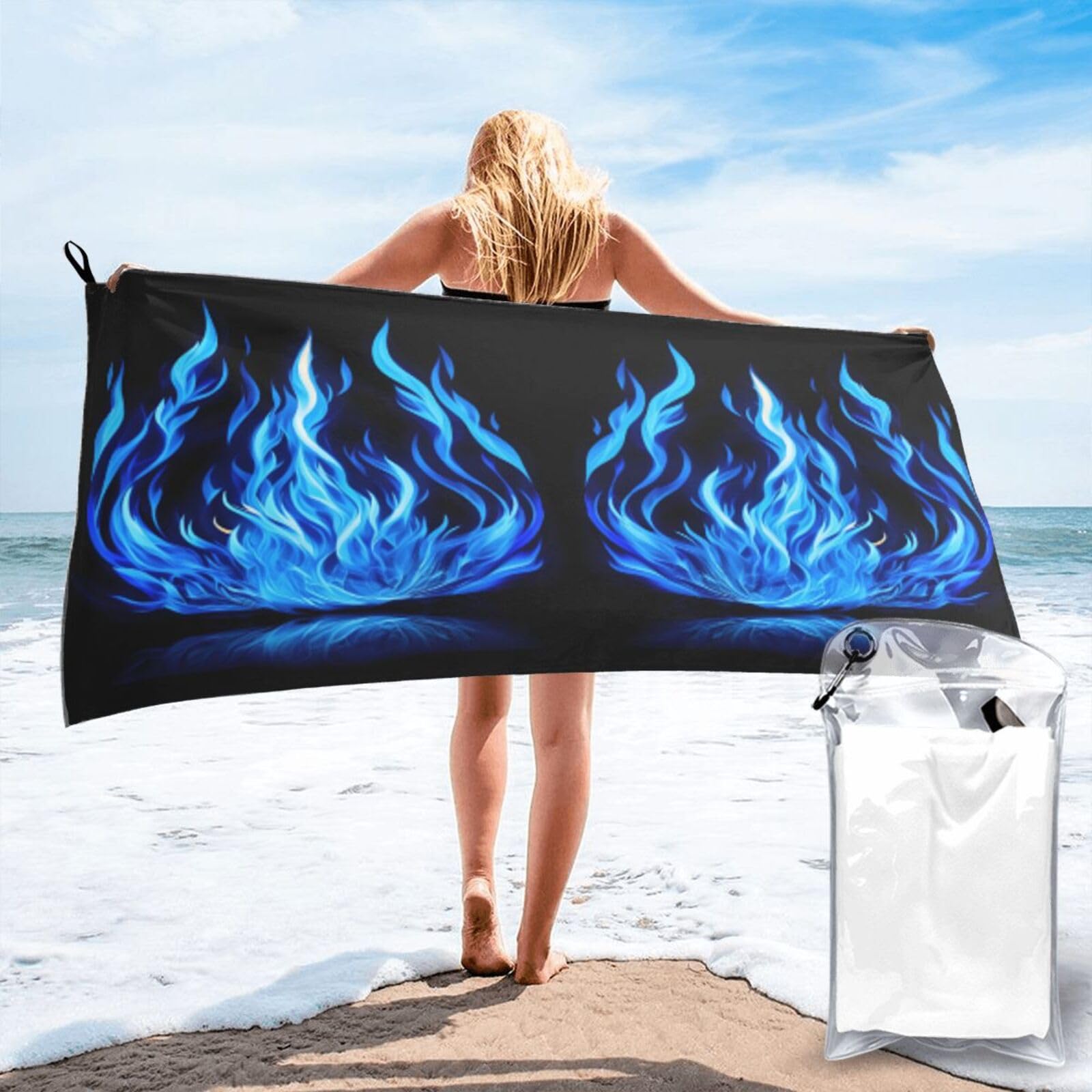 Serviette de bain microfibre à séchage rapide et drap de douche absorbant pour le sport et voyage