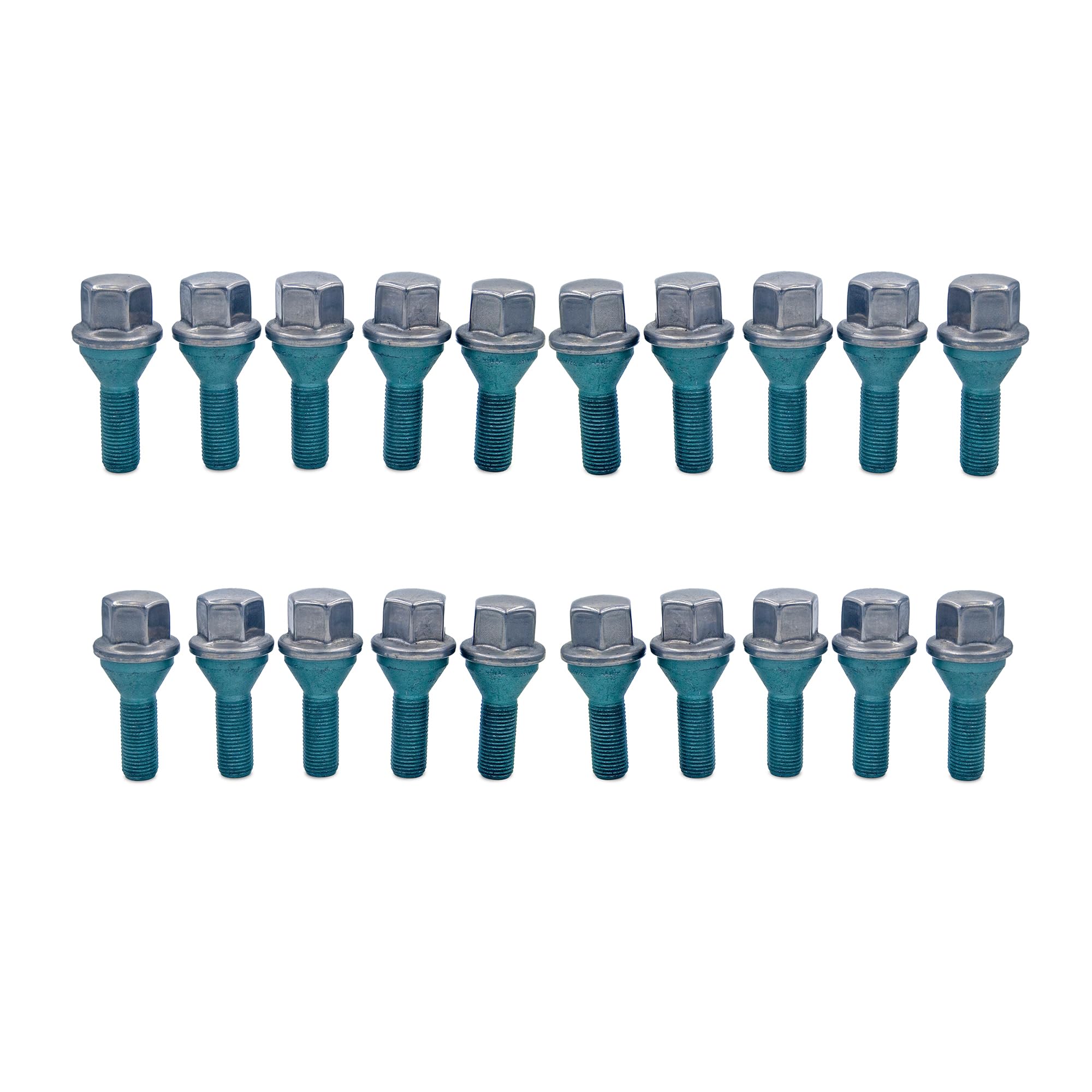 Photo 1 of ***ONLY FIVE***MISSING PIECES***
Suspenix 20-Pack Solid Wheel Lug Bolts, Aluminum Wheel ONLY, M12x1.25, Hex Head, Alloy Steel with Stainless Cap, Class 10.9, Compatible with Jeep Cherokee, Compass, Dart, 200