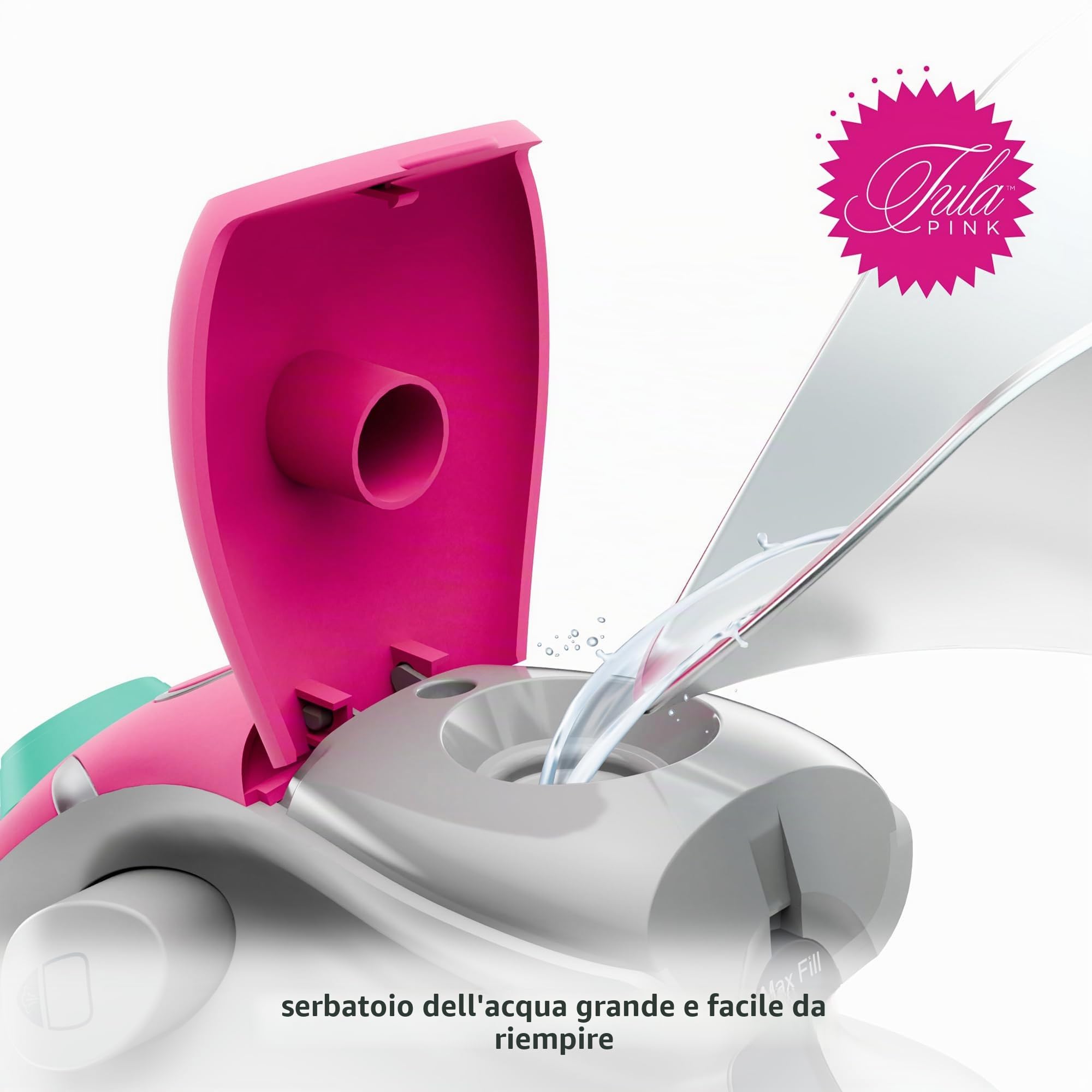 M3Pro Textile Compact Fabric Project Ferro da stiro a vapore con poggiaferro caldo Solemate, Tula Pink