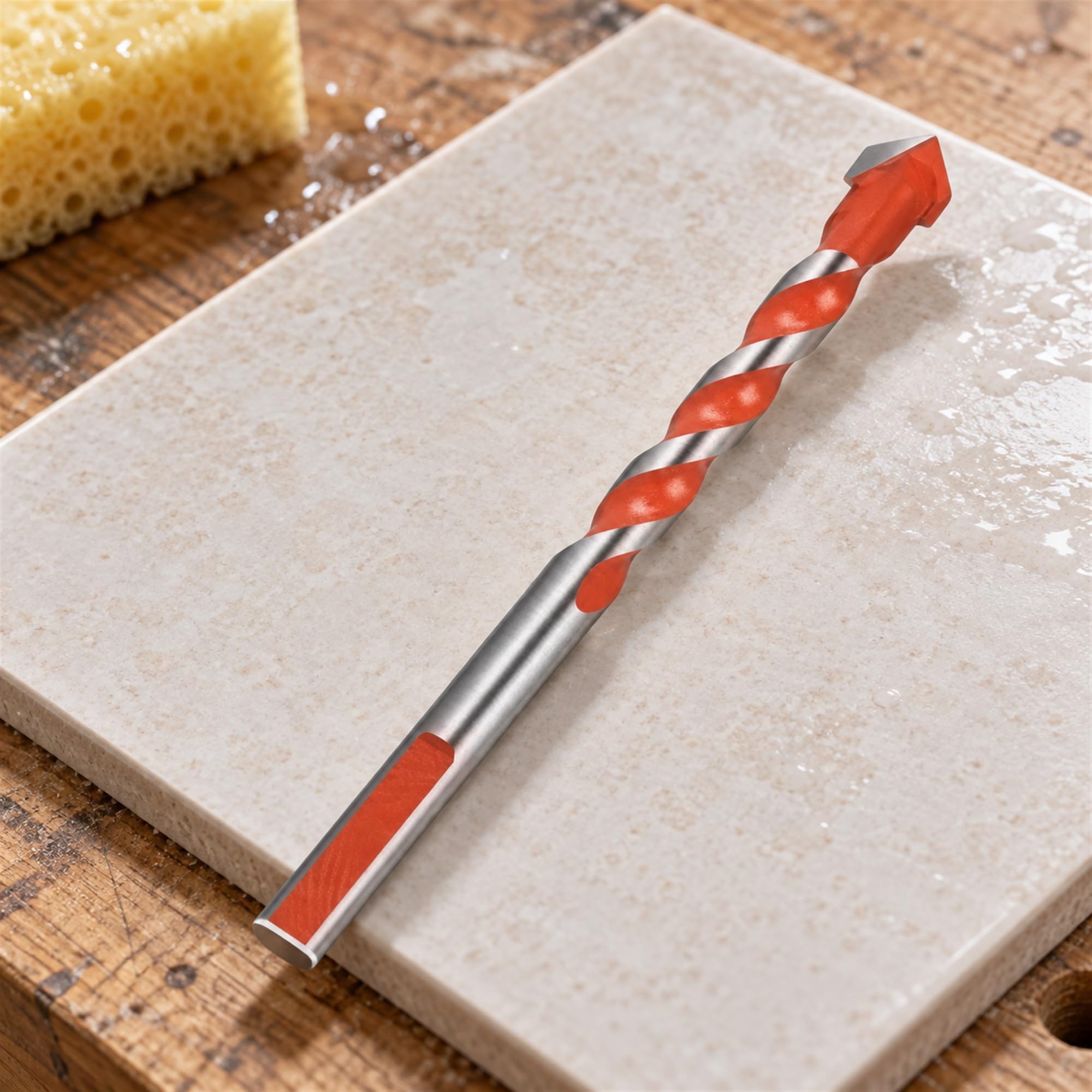 Carbide Tipped Drill Bits for Glass, Tile and Masonry, Hole Making Accessories for Household Renovation Projects