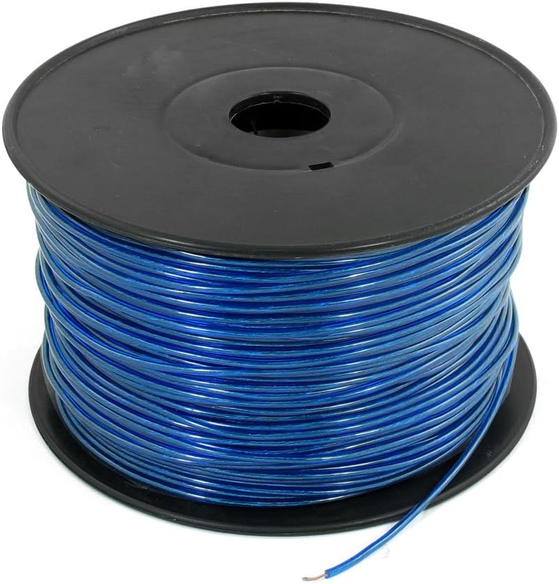 Dark Blue Wired Coil Cable 160m 525Ft Length for Car Speaker