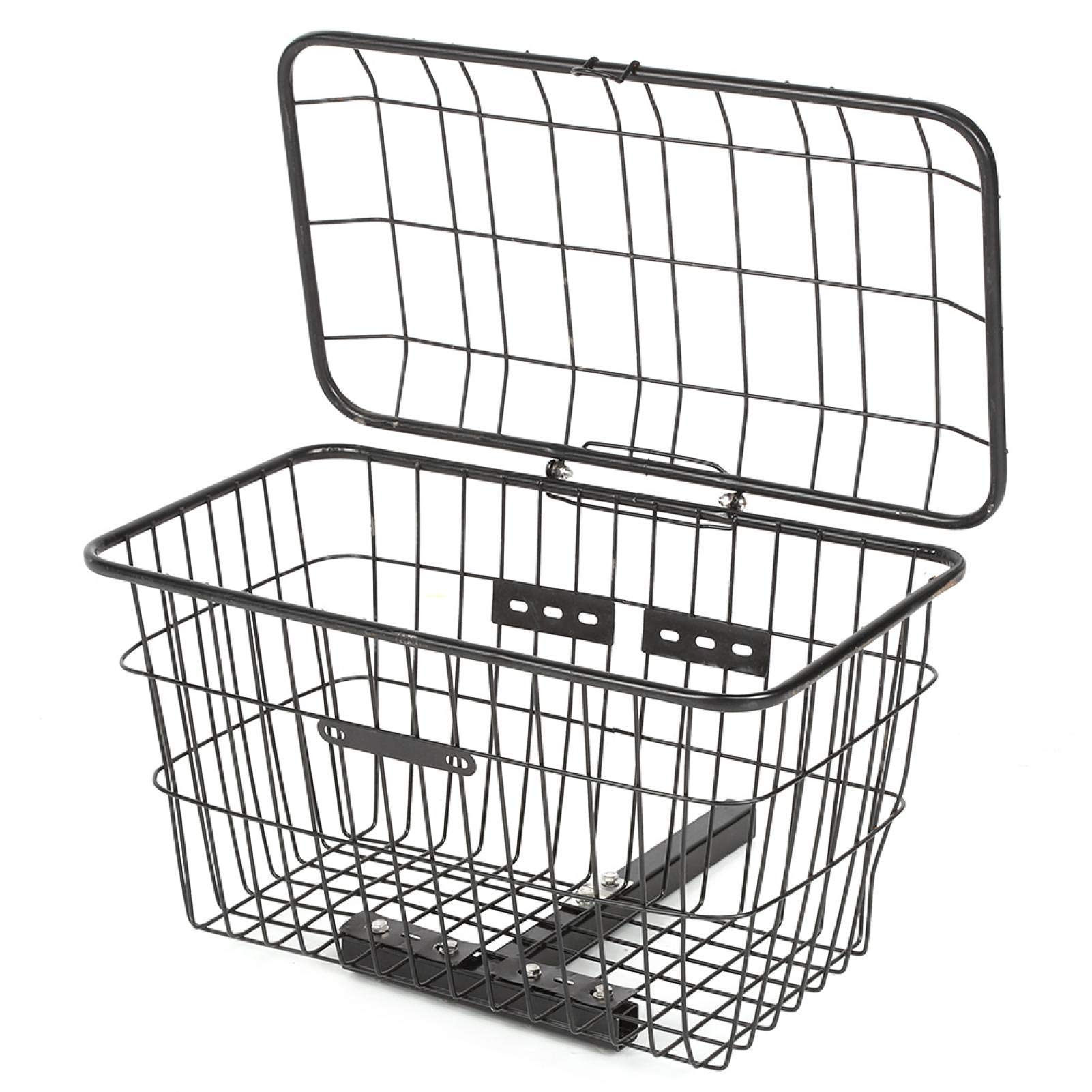 Cesta Para Bicicletas, Cesta De Almacenamiento Plegable Resistente Al Desgaste Material De Hierro De Calidad Resistente Cesta De Almacenamiento Trasera Para Scooter, Descanso Para