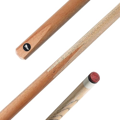 Miniatura 5 de HMQQ Taco de billar de una pieza de 58" con punta de cuero de 13MM, peso 20OZ, taco de billar, juego de palos de billar de 4juego de 6juego de 8