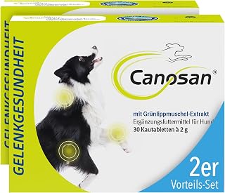 CANOSAN Gelenk Kautabletten 2 x 30 STK. für Hunde - Grünlippmuschel