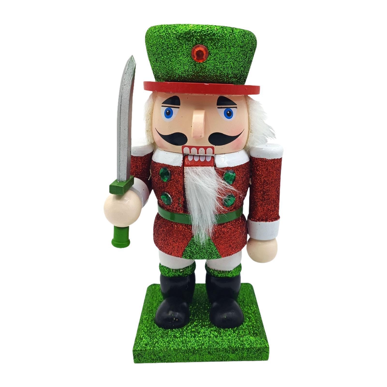 KIXZSAZ Vibrant Nutcracker Figurine Christmas Nutcracker Figurine Statue Gorgeous Table Centerpiece For Indoor Festive Decor Indoor Party Winter Table Centerpiece Fireplace