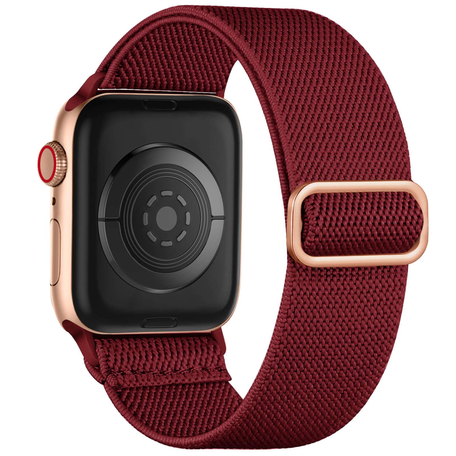 Photo 1 of 1 Pack Stretchy Solo Loop Compatible with Apple Watch Band 40mm 38mm 41mm 44mm 45mm 46mm 49mm 42mm Women Men, Soft Nylon Elastic Braided Strap for iWatch Series 11/10/9/8/7/6/5/4/3/2/1/SE/Ultra