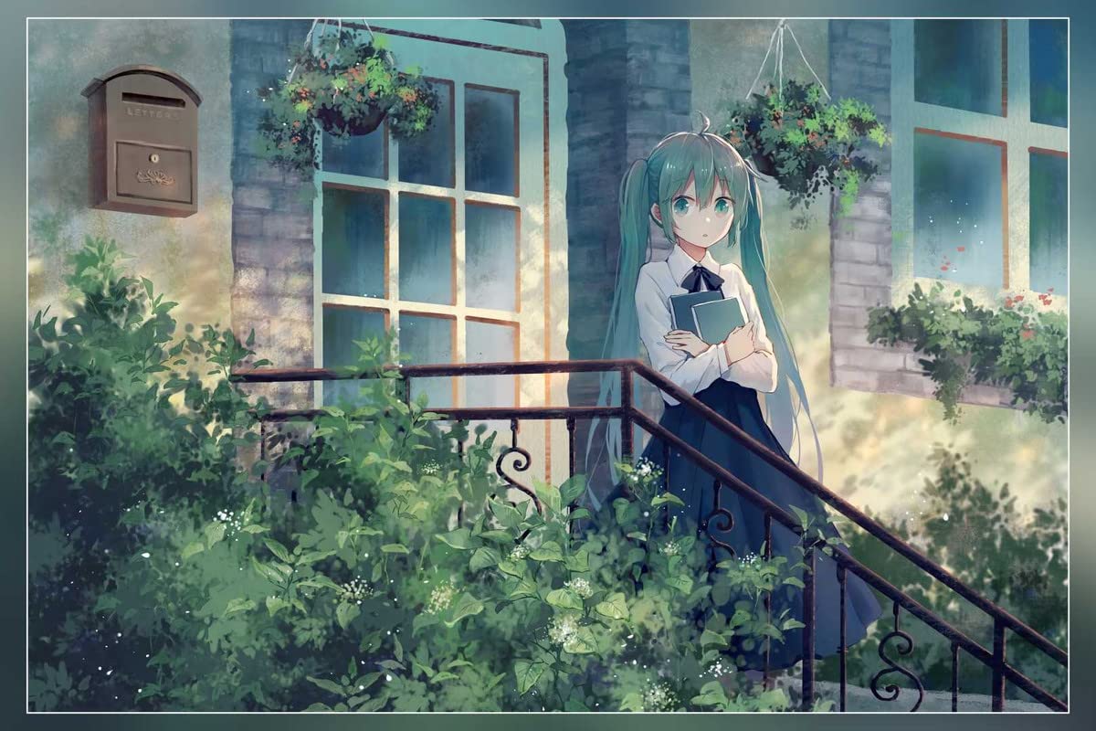 POSTERNEST Vocaloid Hatsune Miku Anime Series Poster Matte Finish Paper Print Unframed 12 x18 Inch (Multicolor) - L965