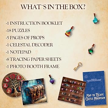 Talking Tables CRACK THE CASE Escape The Enchanted Castle Rescue the Dragon -Escape Room Game, Puzzle, Clues, QR Codes Family Games for Kids Brain Teaser Puzzles Ages 9+, 1-6 Players