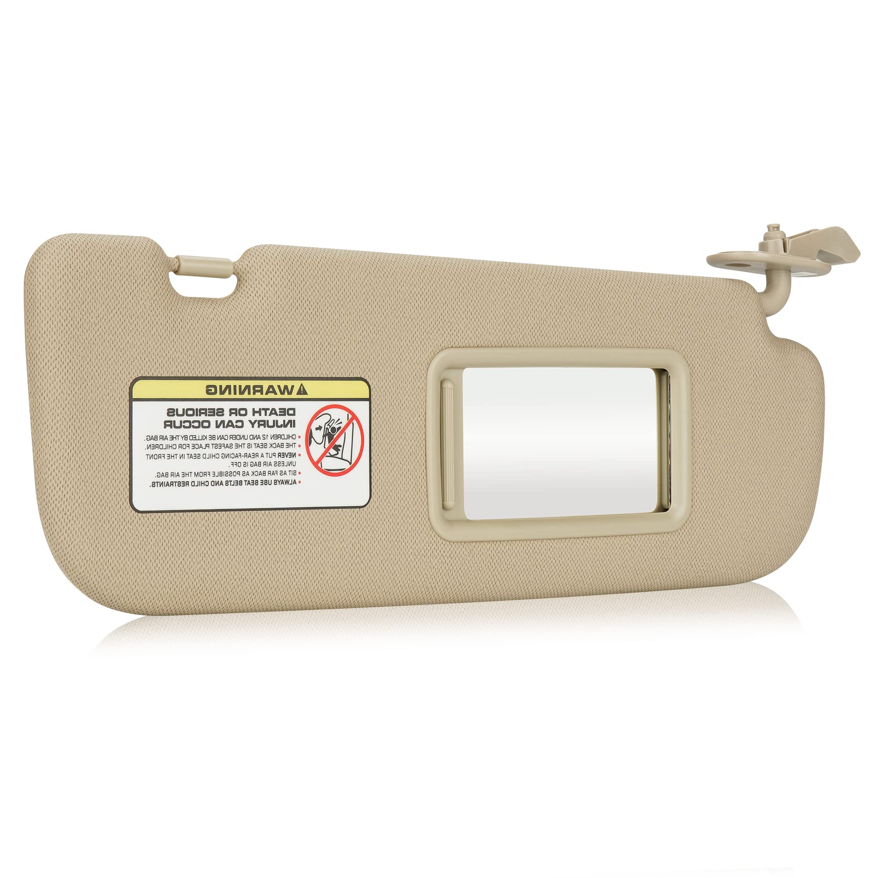 Photo 1 of Beige Passenger Right Side Sun Visor Replacement Compatible with Hyundai Elantra 2011 2012 2013 2014 2015 (Not Fit for GT) Replace 852203X000TX