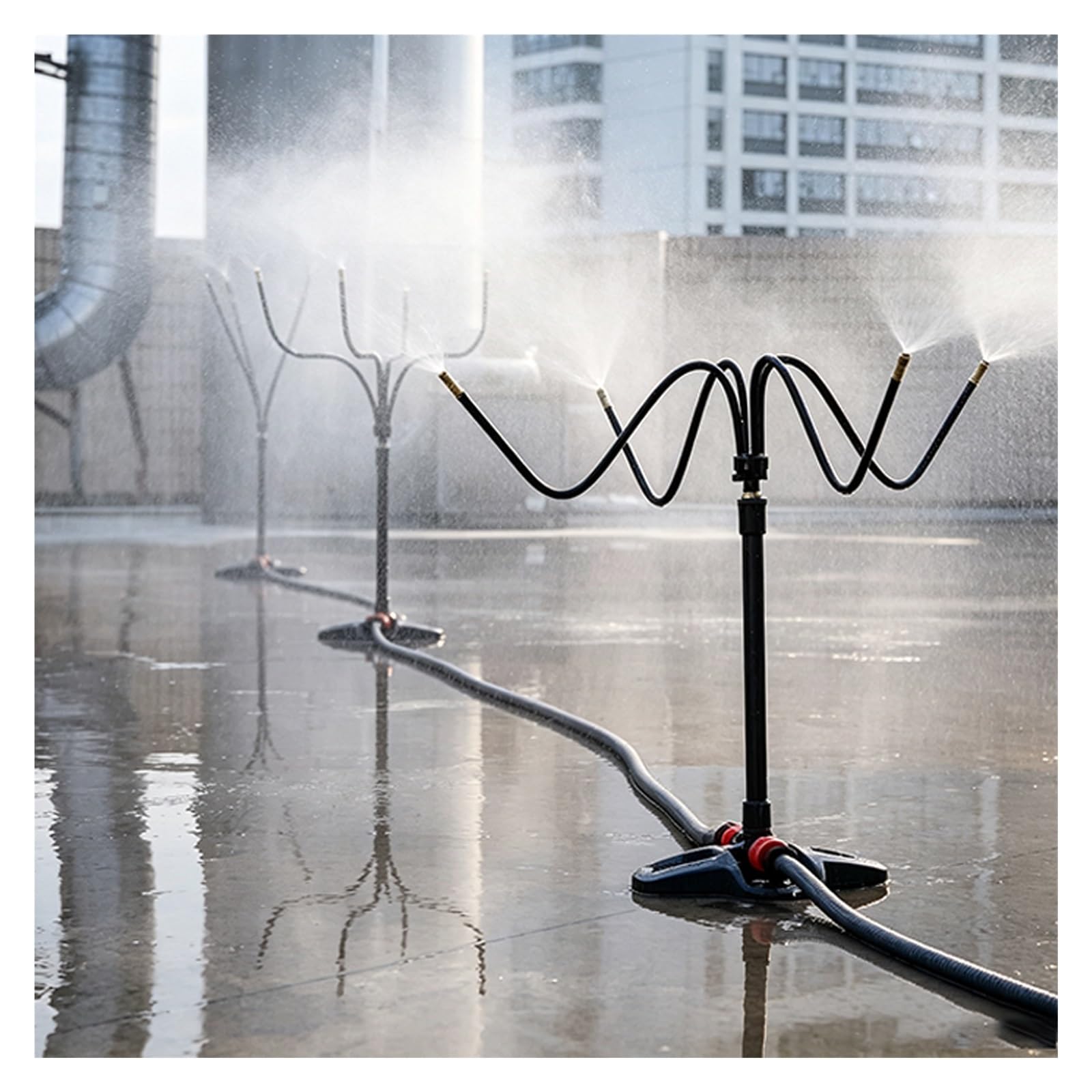 Kit Nebulizzatore Systems Di Raffreddamento A Nebulizzazione Per Esterni | Kit Di Nebulizzazione Facile Montaggio Con Ugelli In Ottone Per Piscine Portici E Balconi(0m)