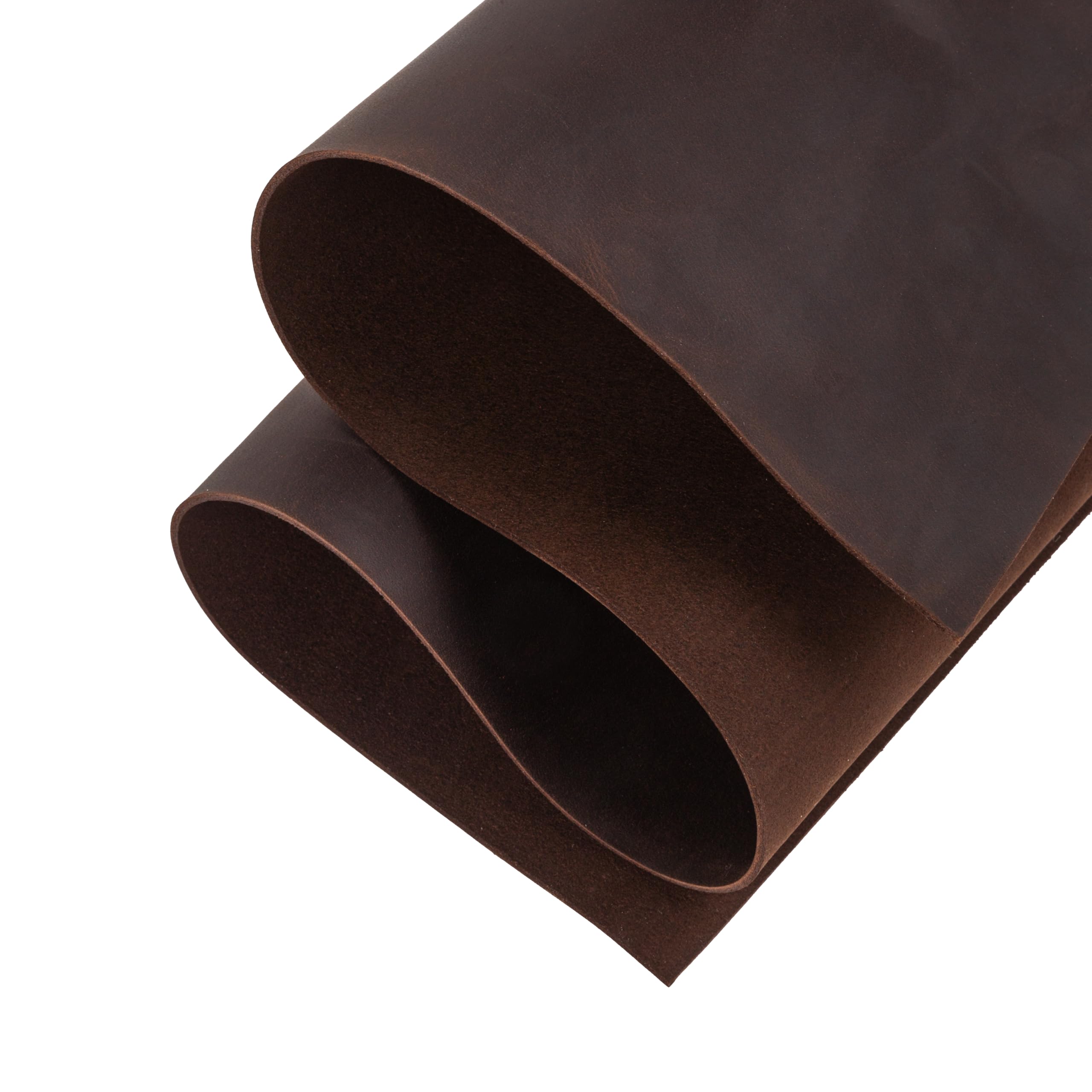 Shkira 12''X24'' Genuine Dark Chocolate Leather Sheets for Crafts - Square - 2.0MM Thick Genuine - Thick Cowhide Pieces Square - Leather Sheet for Arts