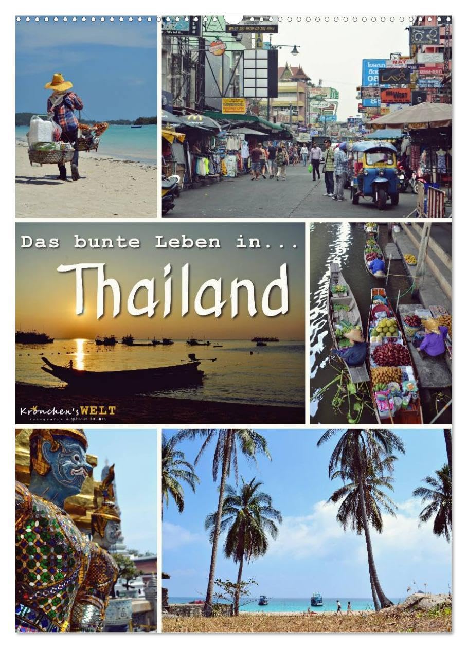 Calendrier Thaïlande 2026 A2 vertical pour sublimer votre décoration de salon