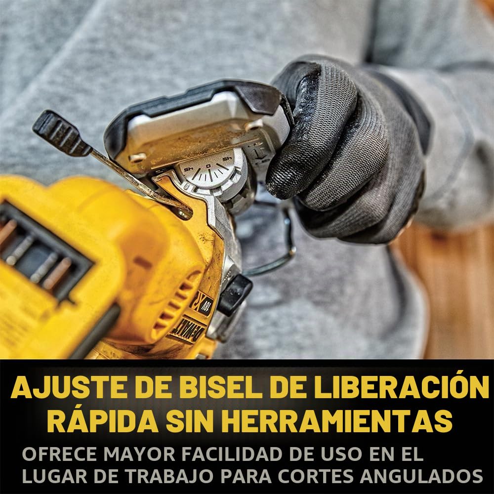 DEWALT DCS335NT-XJ, Sierra de calar sin escobillas 18V XR, Incluye maletín TSTAK, 3200cps/min, Corte madera 135mm /Acero 10mm, No incluye batería ni cargador
