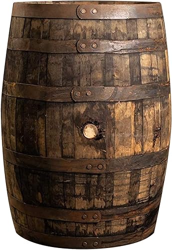 Midwest Barrel Company - Barril auténtico de bourbonwhisky (53 galones) utilizado auténtico barril de madera de roble blanco americano para