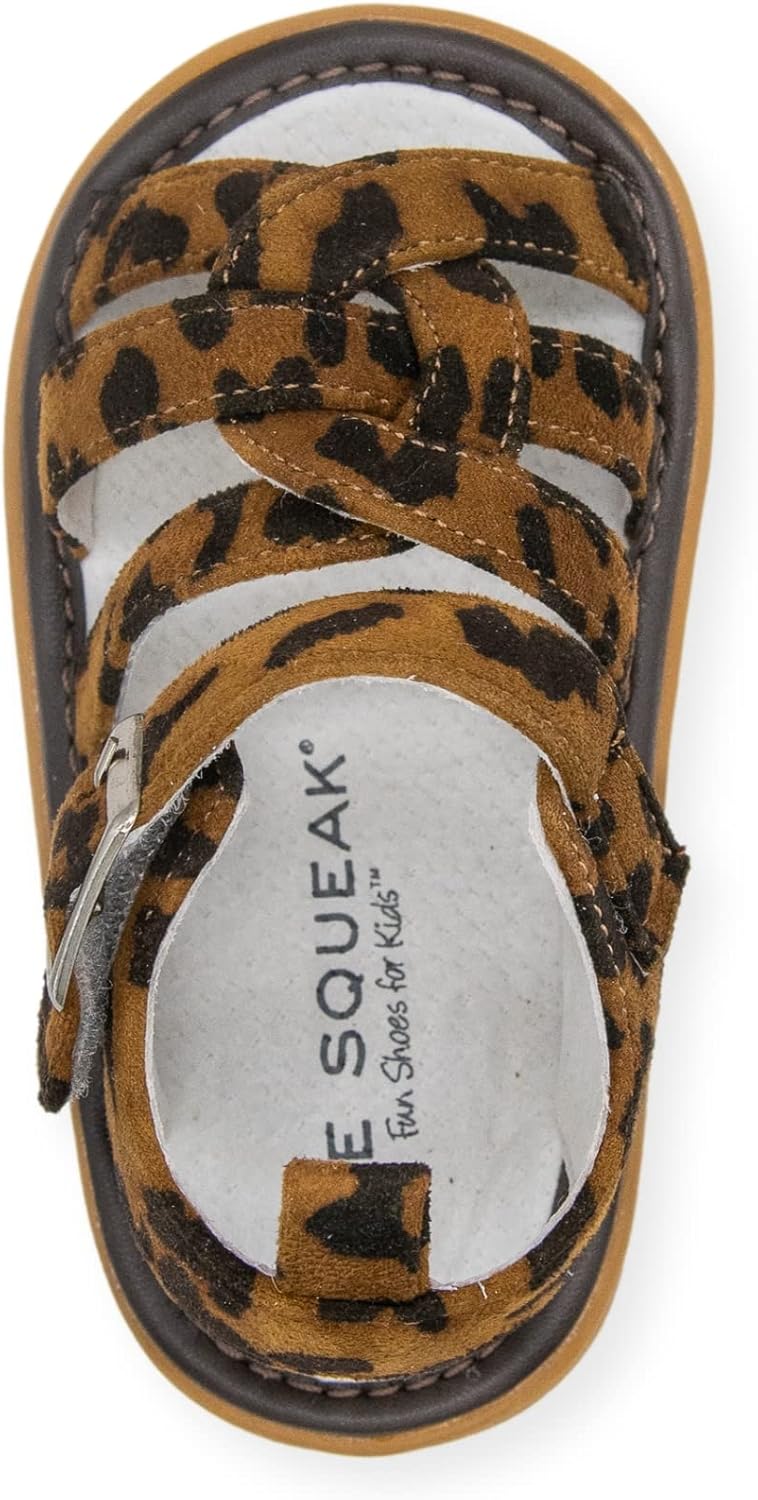 Wee Squeak Toddler Squeaky Sandals with Removable Squeaker in Fun Styles & Colors for Boys and Girls