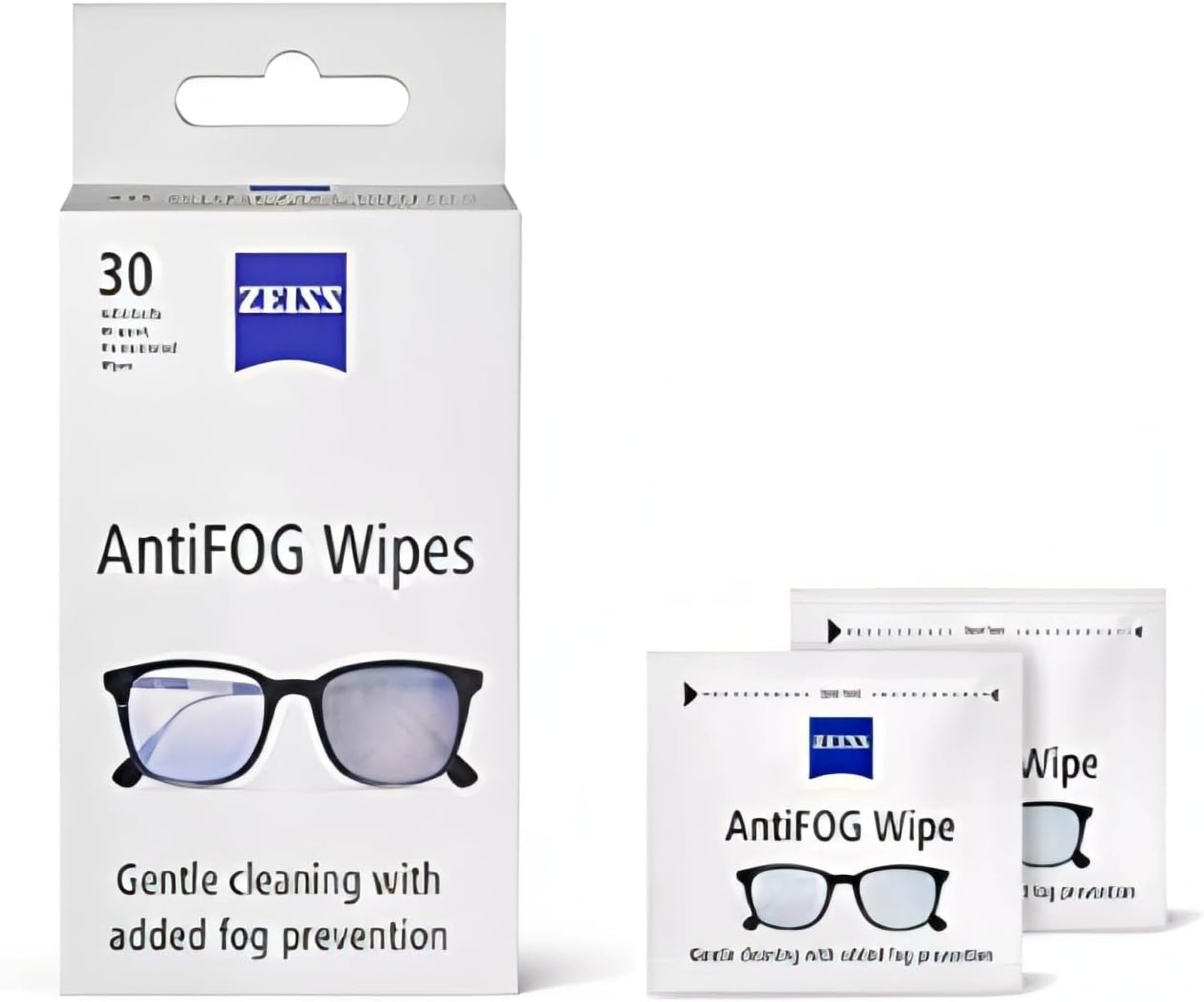 ZEISS ANTIFOG WIPES 30 COUNTS
